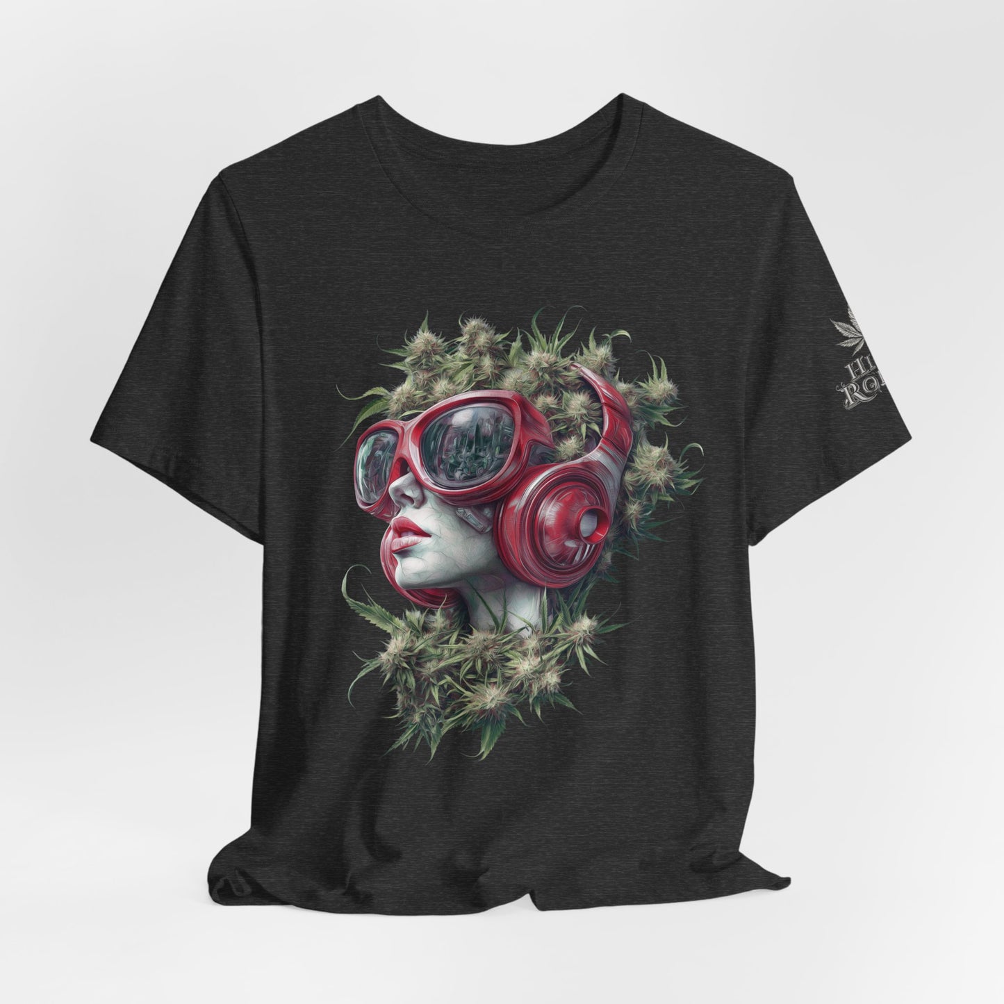 CANNABIS GODDESS TECH™ | PREMIUM FUTURISTIC ART TEE