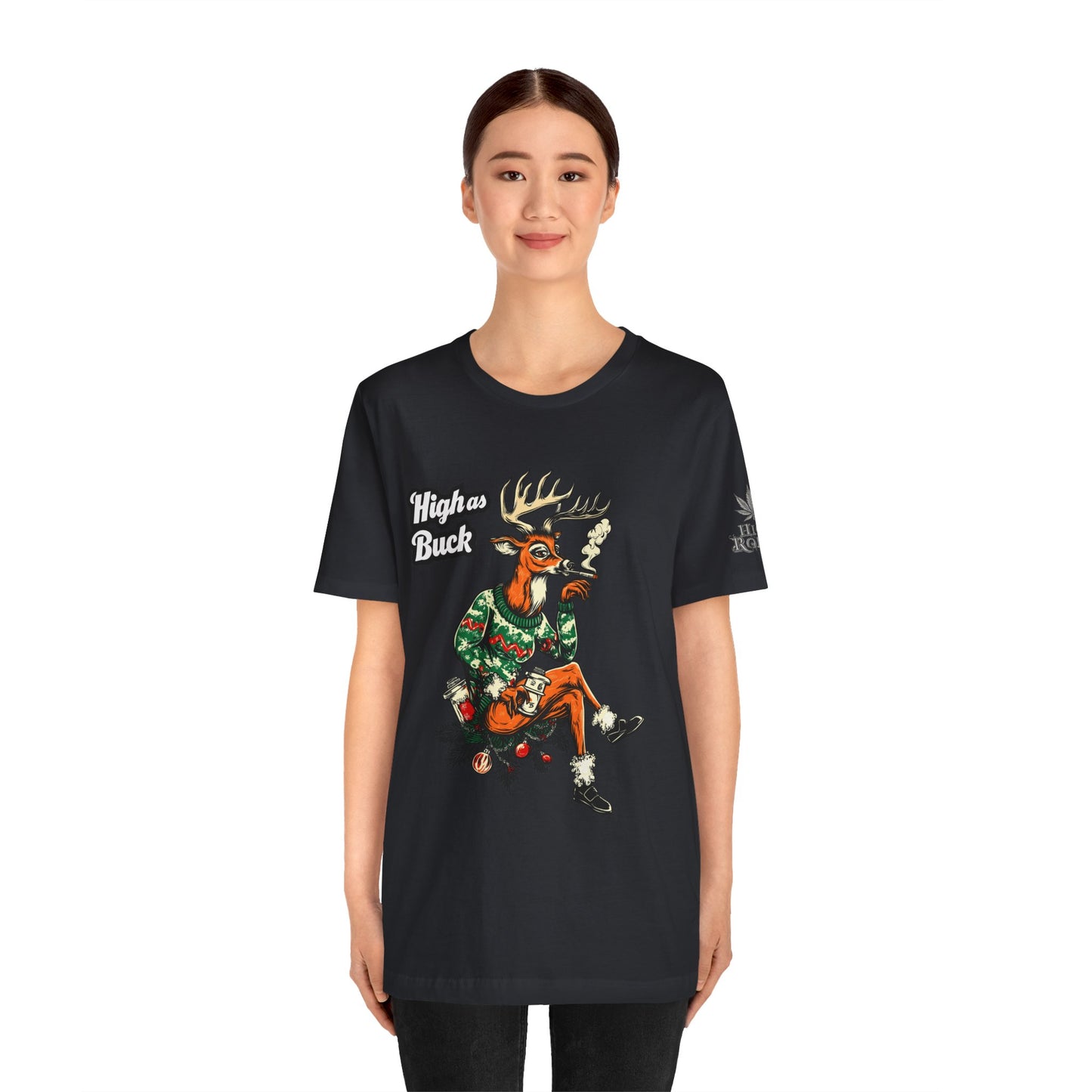 HIGH AS BUCK CHRISTMAS™ | PREMIUM HOLIDAY CANNABIS TEE