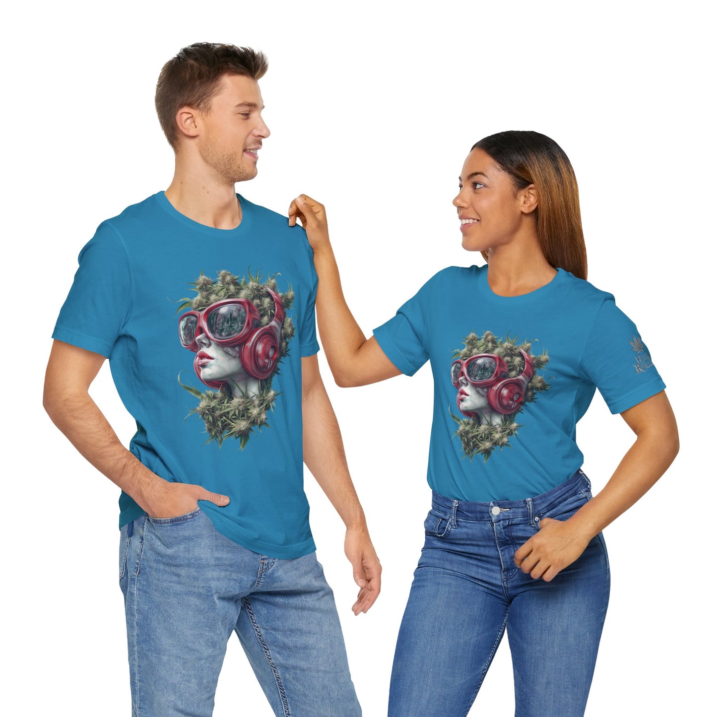 CANNABIS GODDESS TECH™ | PREMIUM FUTURISTIC ART TEE