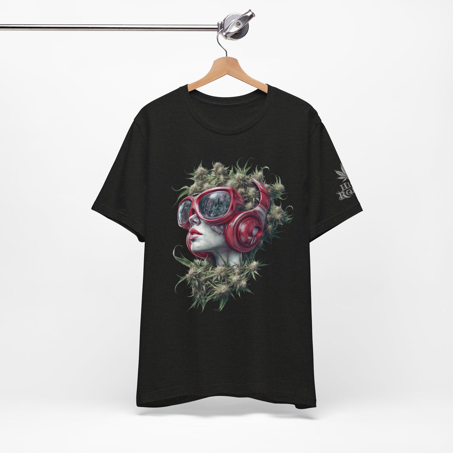 CANNABIS GODDESS TECH™ | PREMIUM FUTURISTIC ART TEE