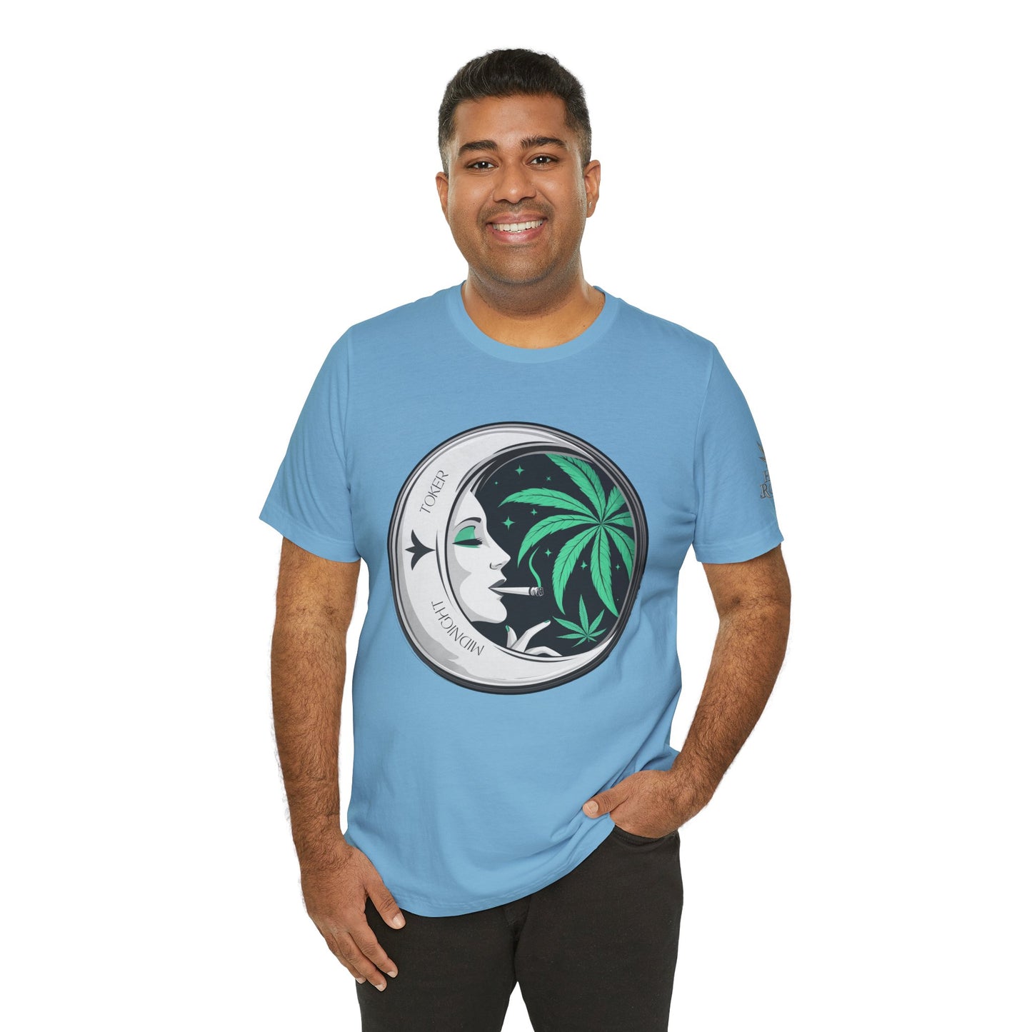 Toker Girl Coin Tee - Vintage Cannabis Portrait Art Design | High Roller