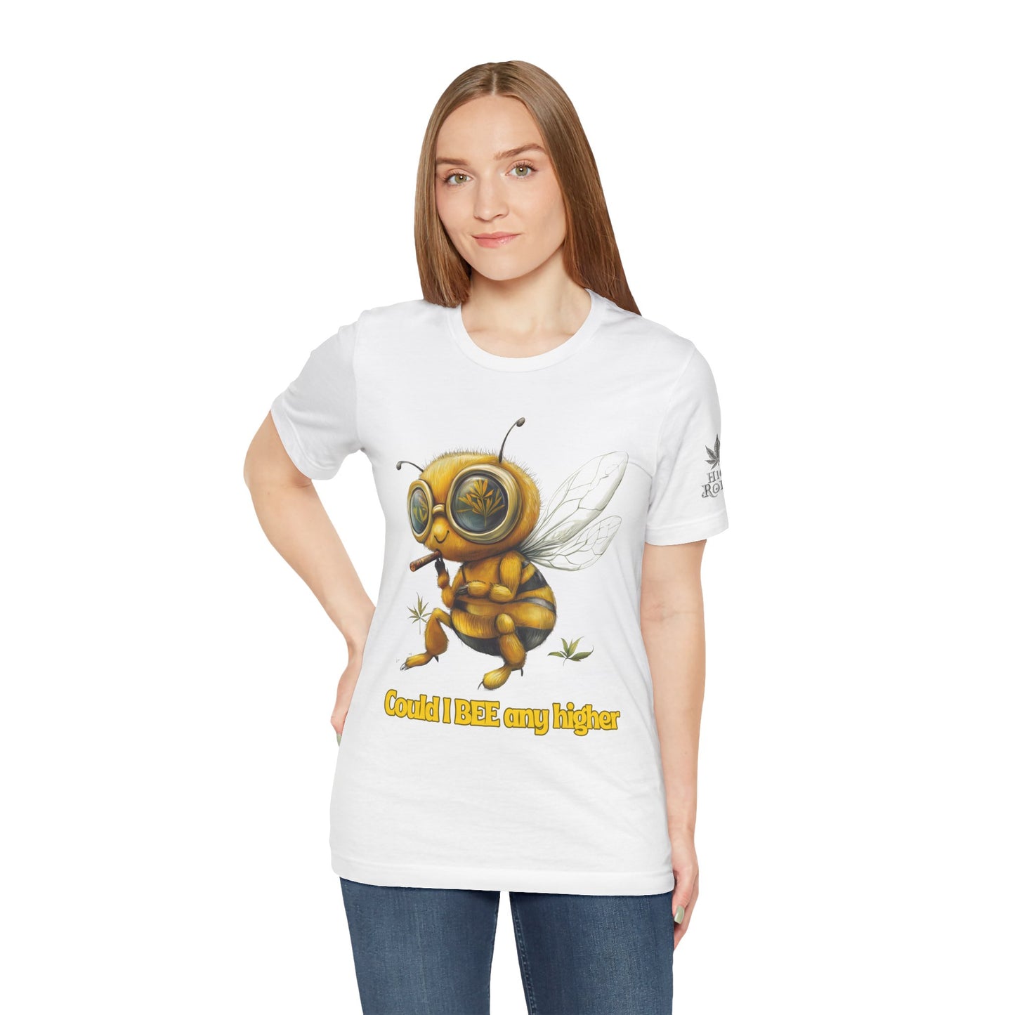 Could I BEE Any Higher - Funny Cannabis Bee 420 Unisex T-Shirt"