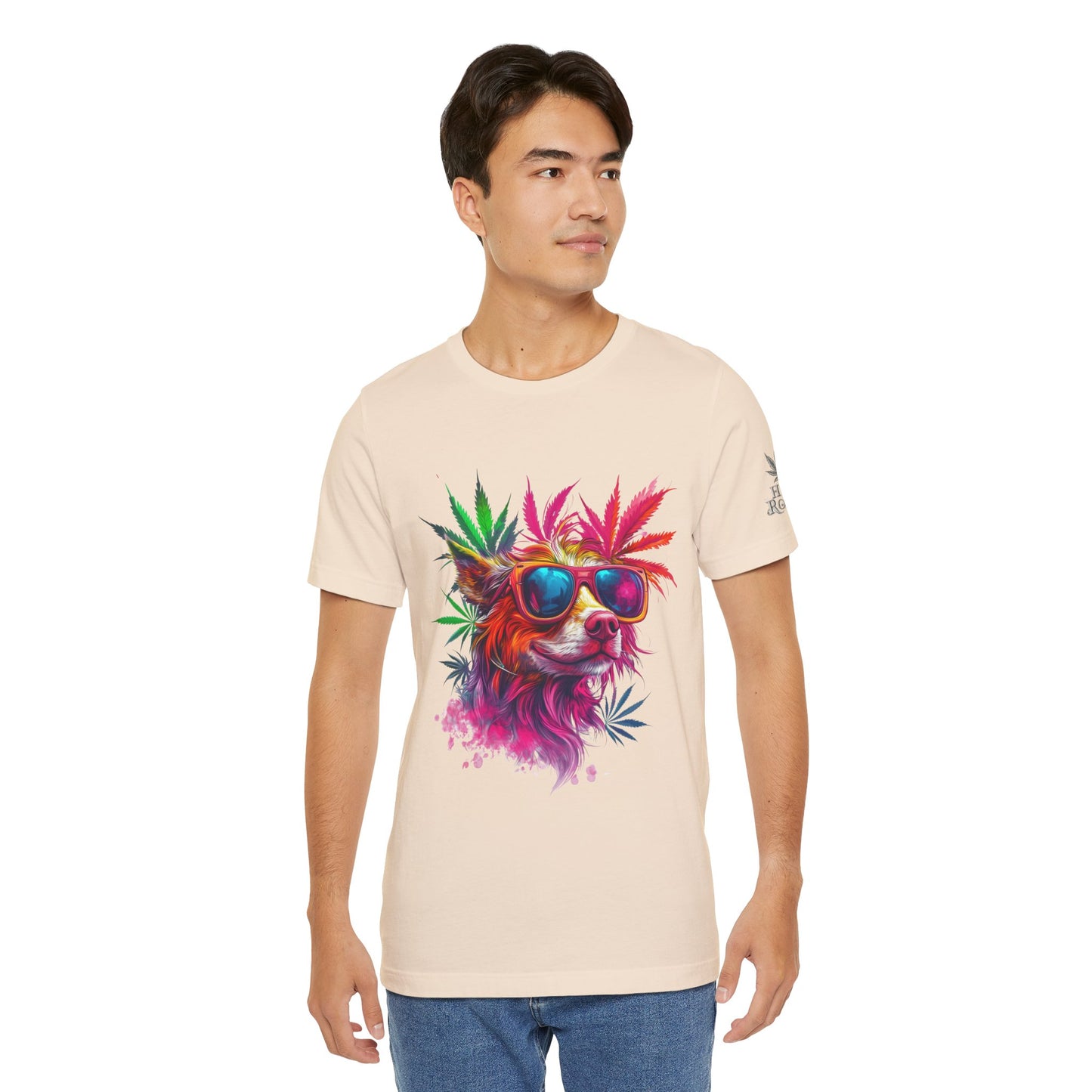 PSYCHEDELIC CANNABIS DOG™ | PREMIUM TRIPPY ART TEE