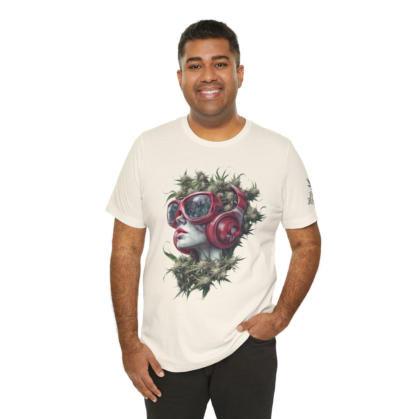 CANNABIS GODDESS TECH™ | PREMIUM FUTURISTIC ART TEE