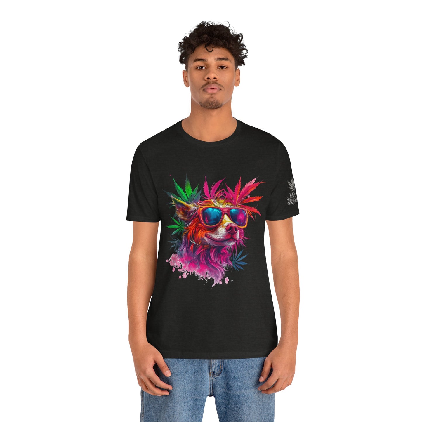 PSYCHEDELIC CANNABIS DOG™ | PREMIUM TRIPPY ART TEE