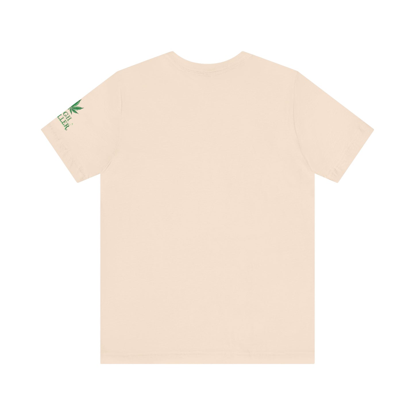 Cannabis Crest Wreath Tee - Botanical Elegance Art Design | High Roller
