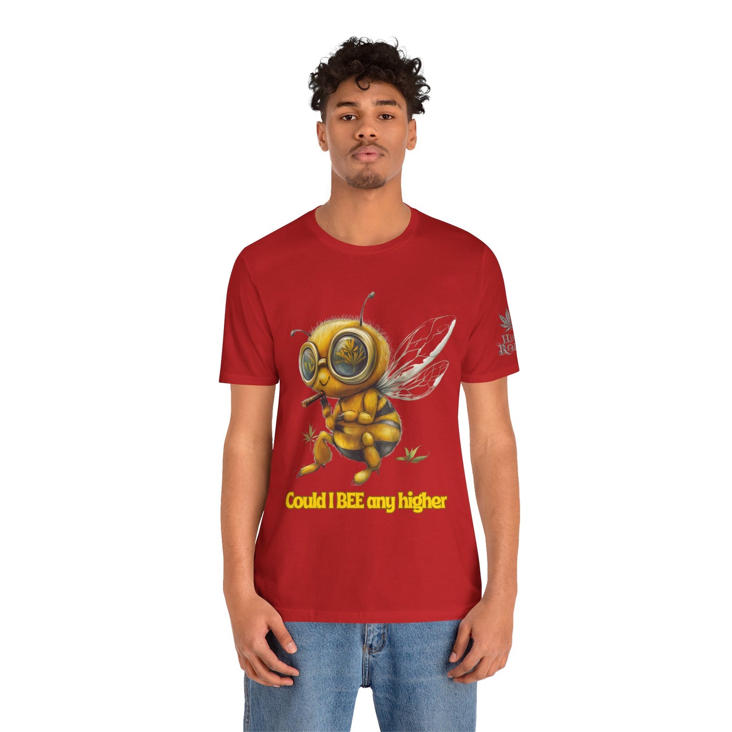 Could I BEE Any Higher - Funny Cannabis Bee 420 Unisex T-Shirt"
