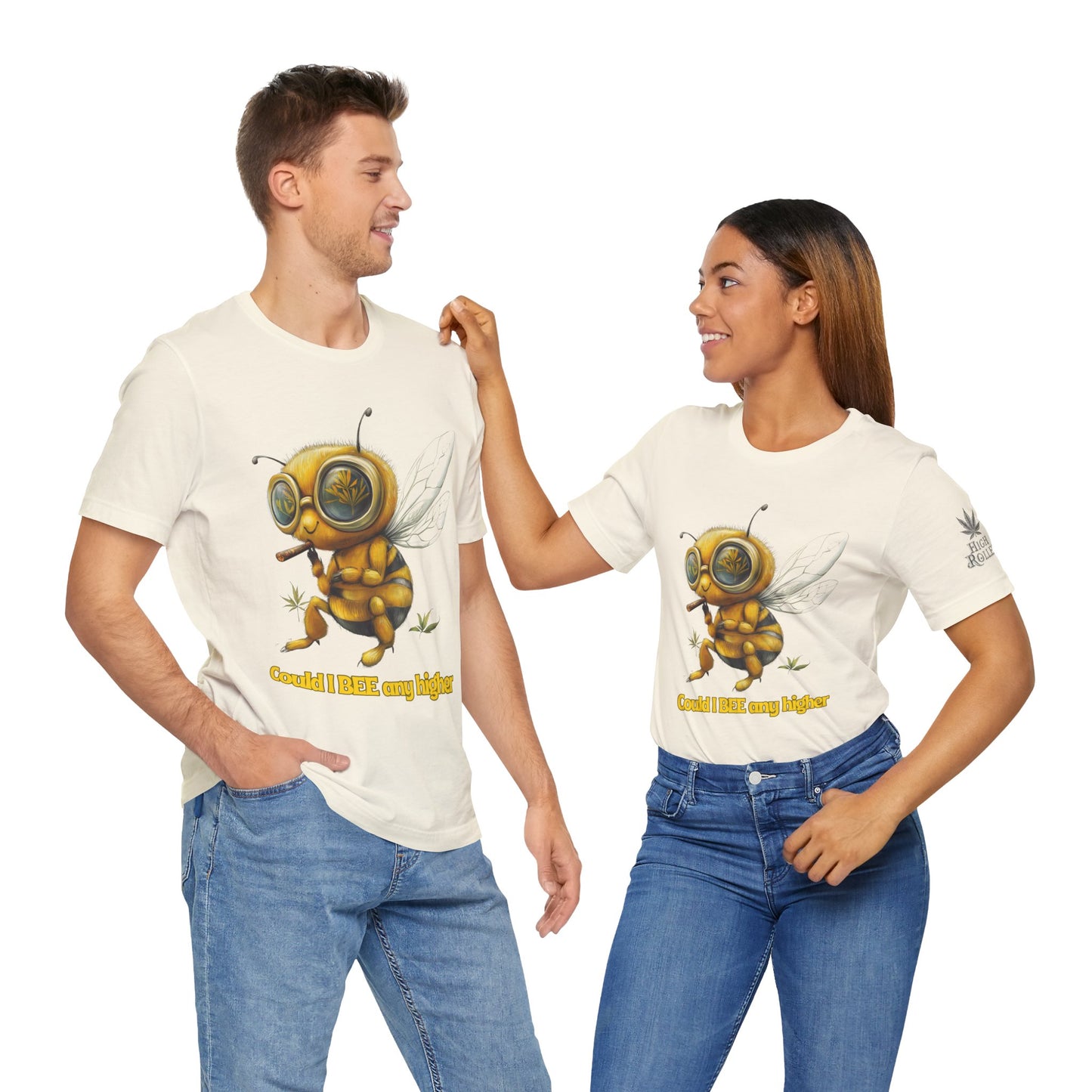 Could I BEE Any Higher - Funny Cannabis Bee 420 Unisex T-Shirt"