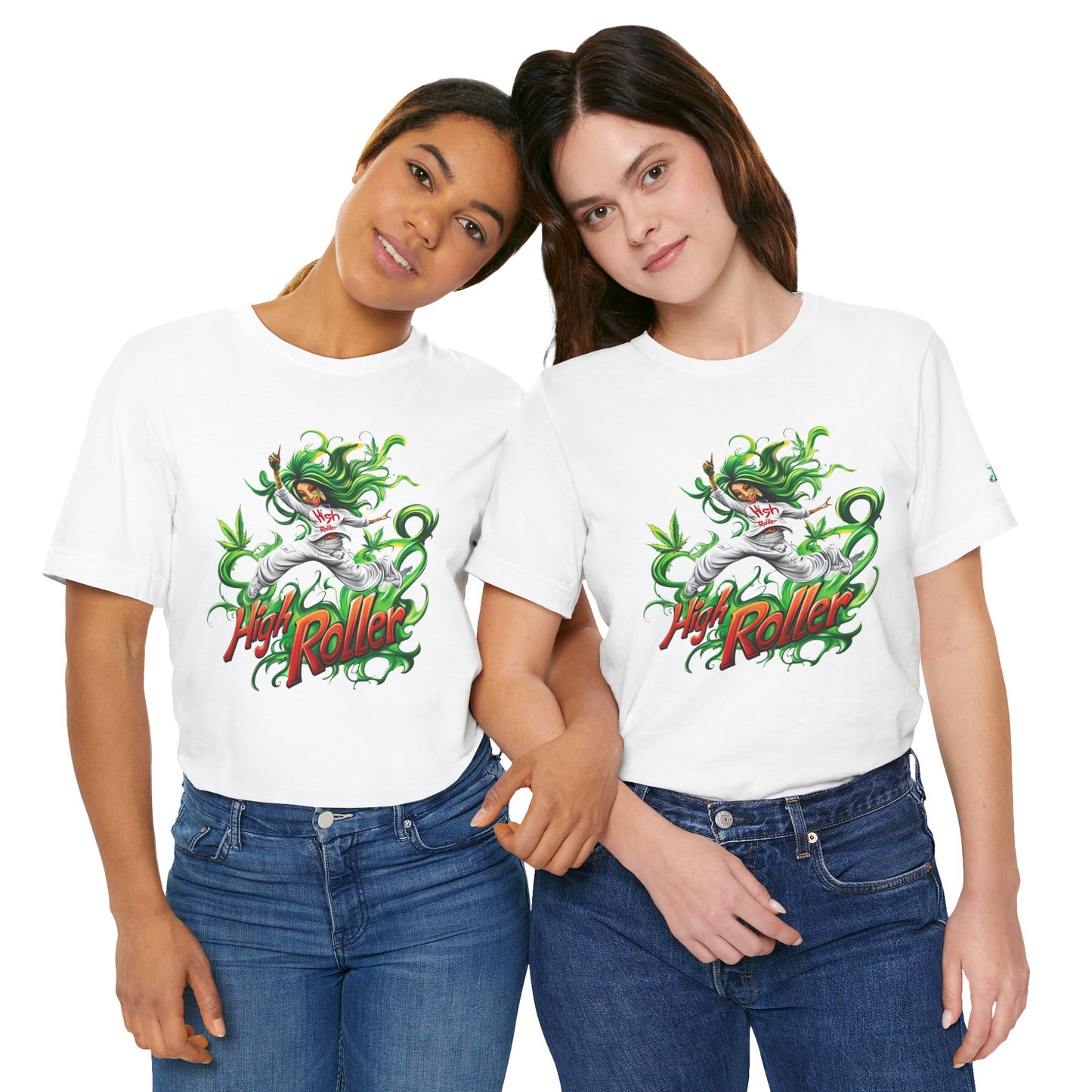HIGH ROLLER CANNABIS GODDESS™ | PREMIUM MYSTICAL ART TEE