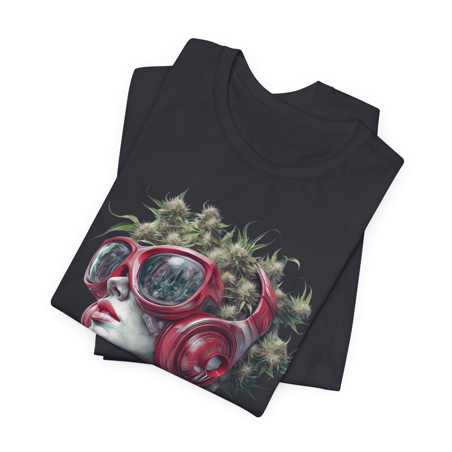 CANNABIS GODDESS TECH™ | PREMIUM FUTURISTIC ART TEE