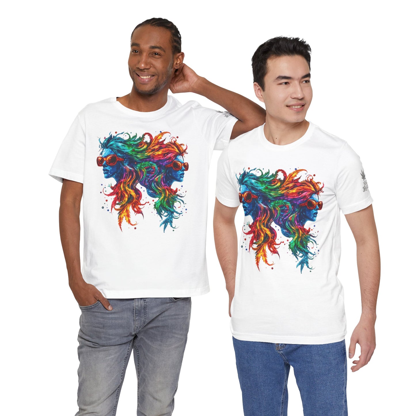 DUAL CONSCIOUSNESS™ | PREMIUM RAINBOW CANNABIS ART TEE