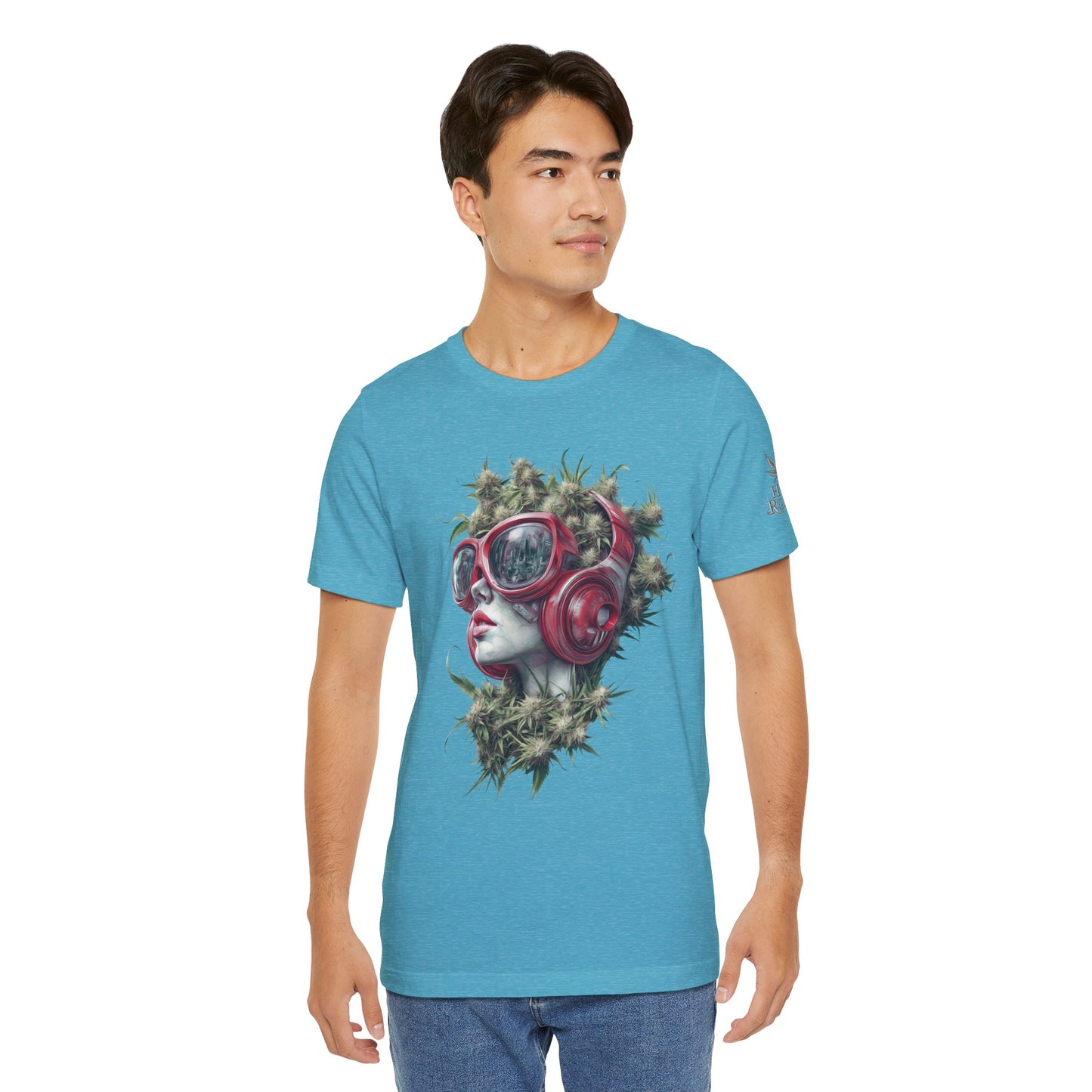 CANNABIS GODDESS TECH™ | PREMIUM FUTURISTIC ART TEE