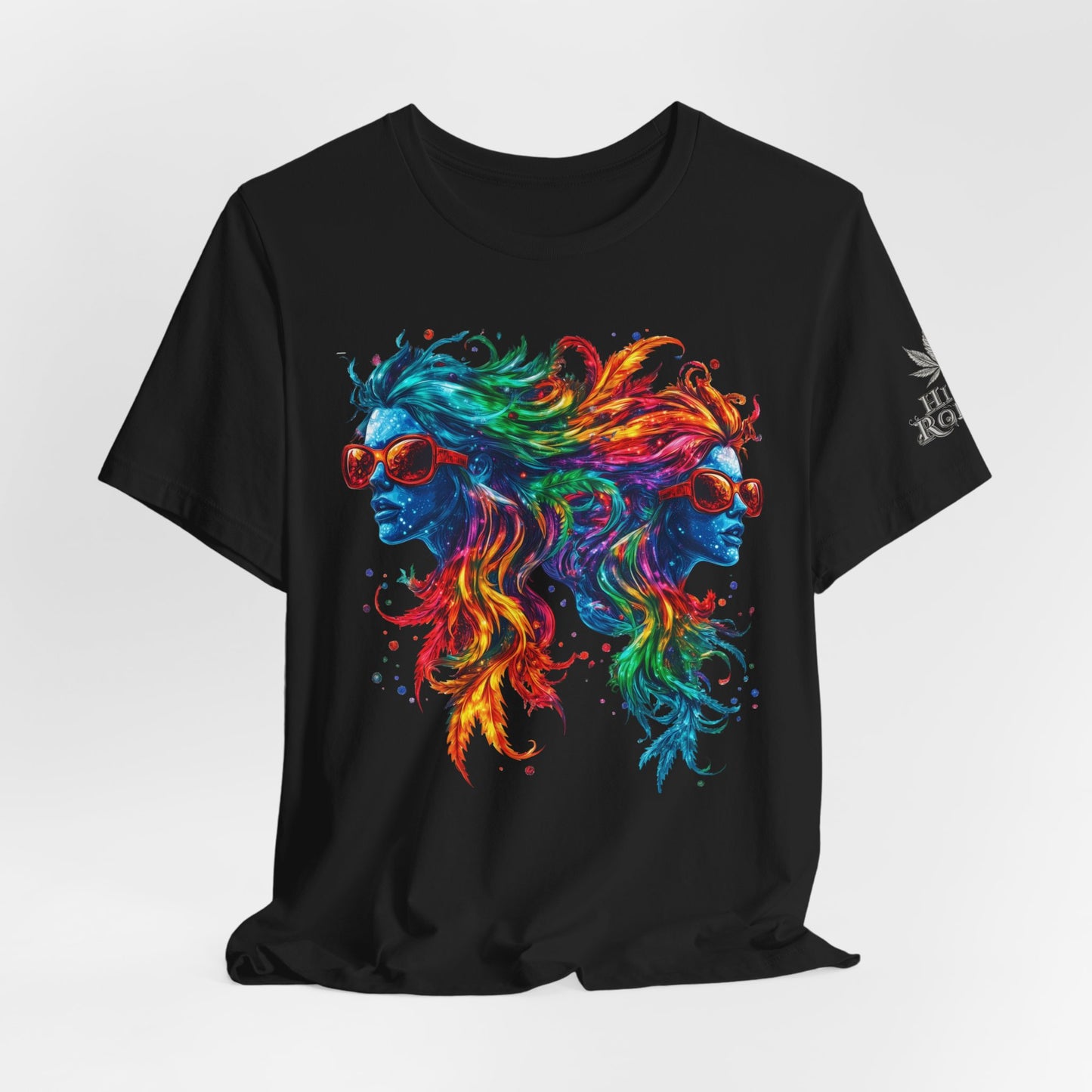 DUAL CONSCIOUSNESS™ | PREMIUM RAINBOW CANNABIS ART TEE