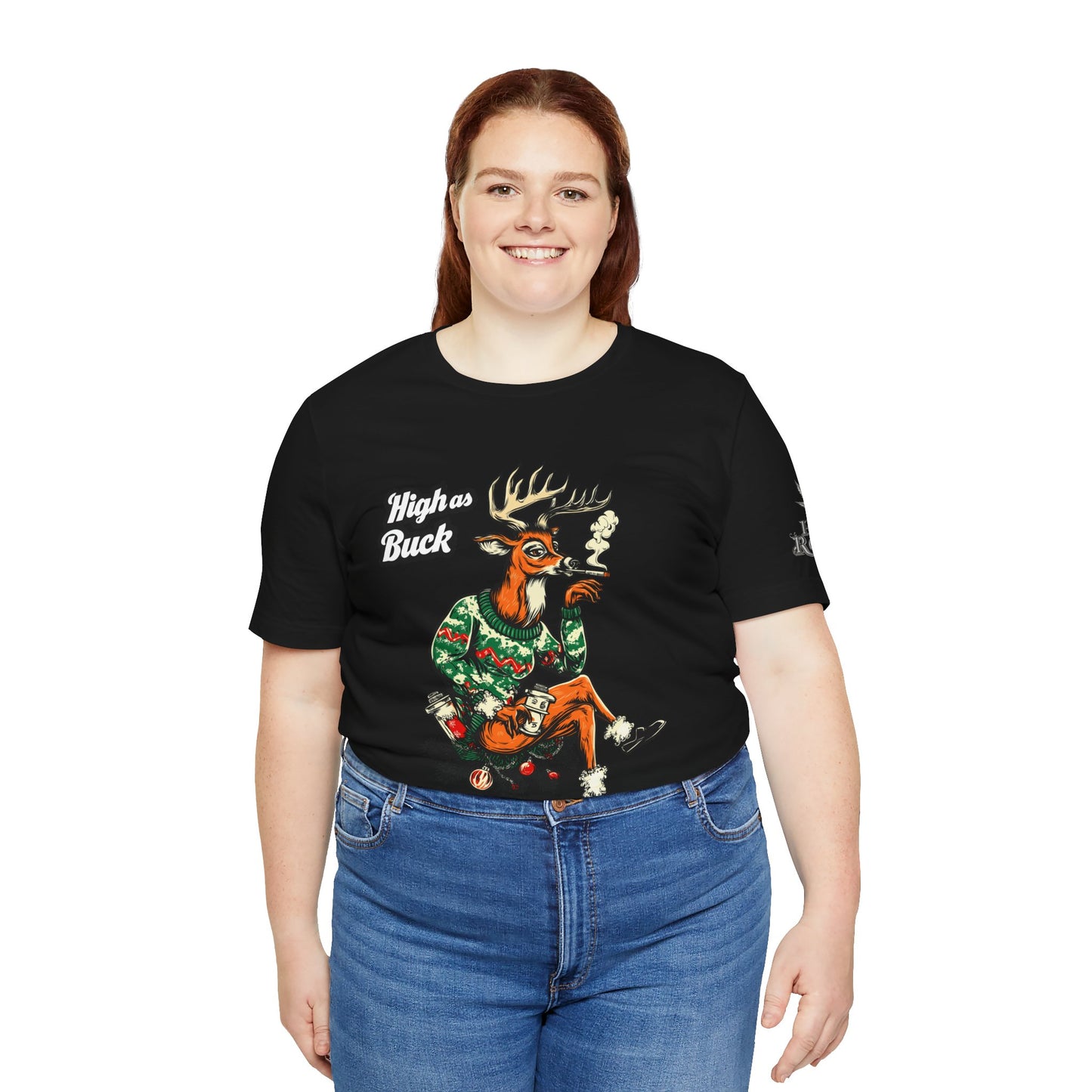 HIGH AS BUCK CHRISTMAS™ | PREMIUM HOLIDAY CANNABIS TEE