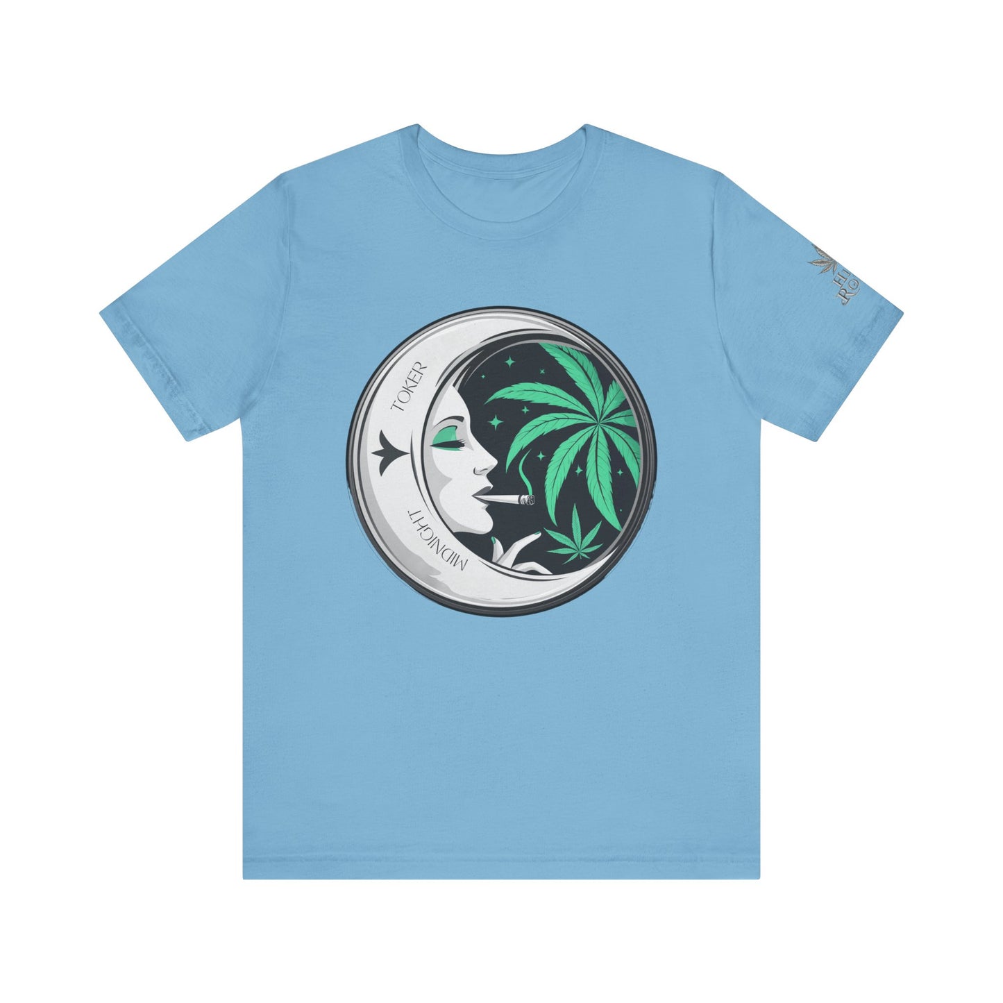 Toker Girl Coin Tee - Vintage Cannabis Portrait Art Design | High Roller