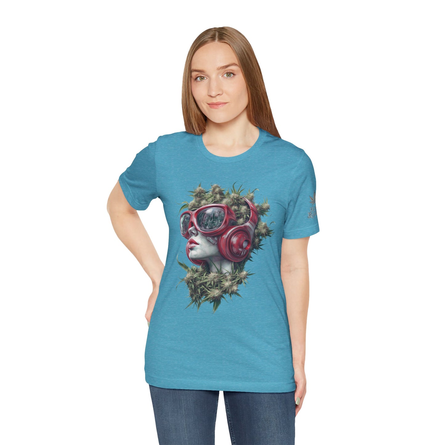 CANNABIS GODDESS TECH™ | PREMIUM FUTURISTIC ART TEE