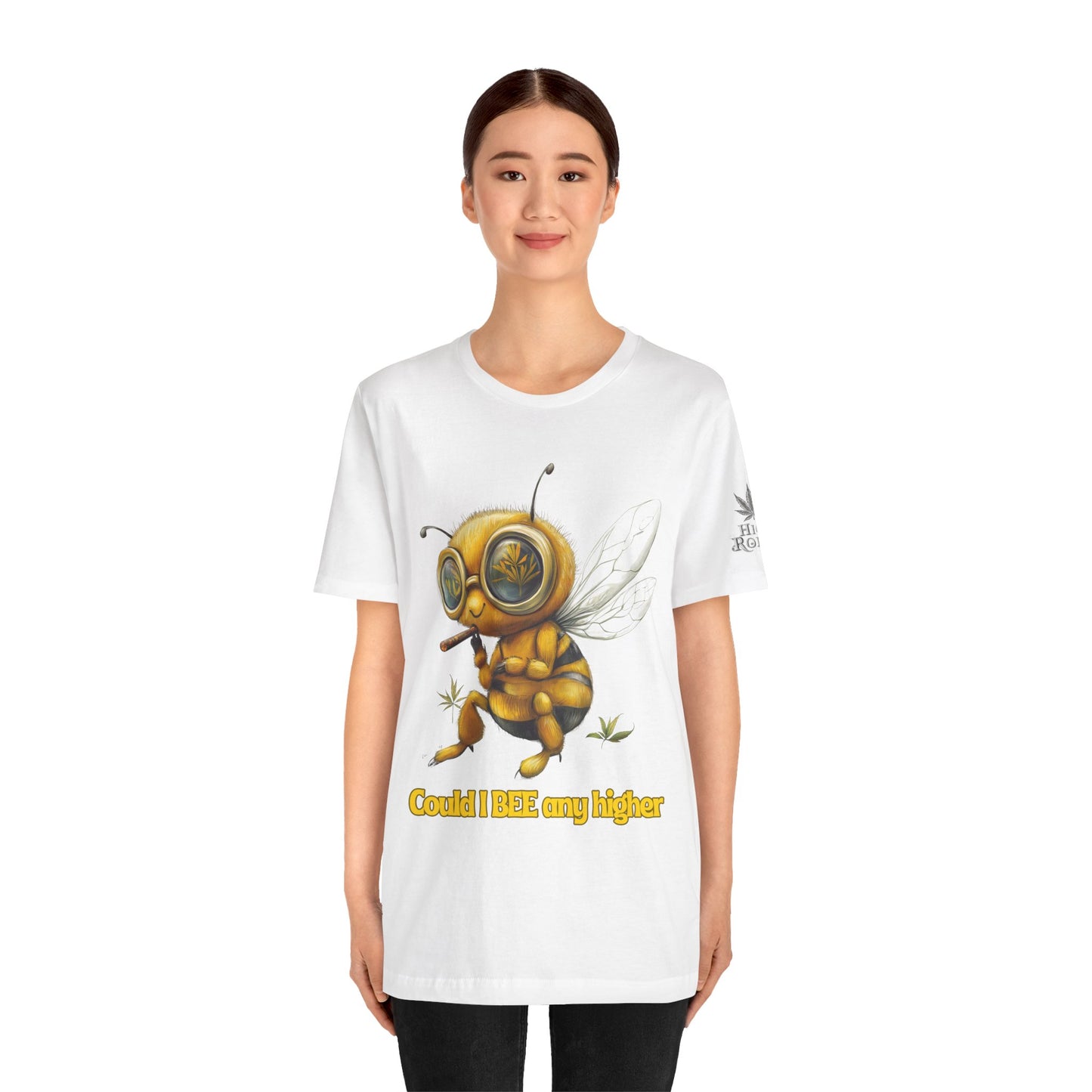 Could I BEE Any Higher - Funny Cannabis Bee 420 Unisex T-Shirt"