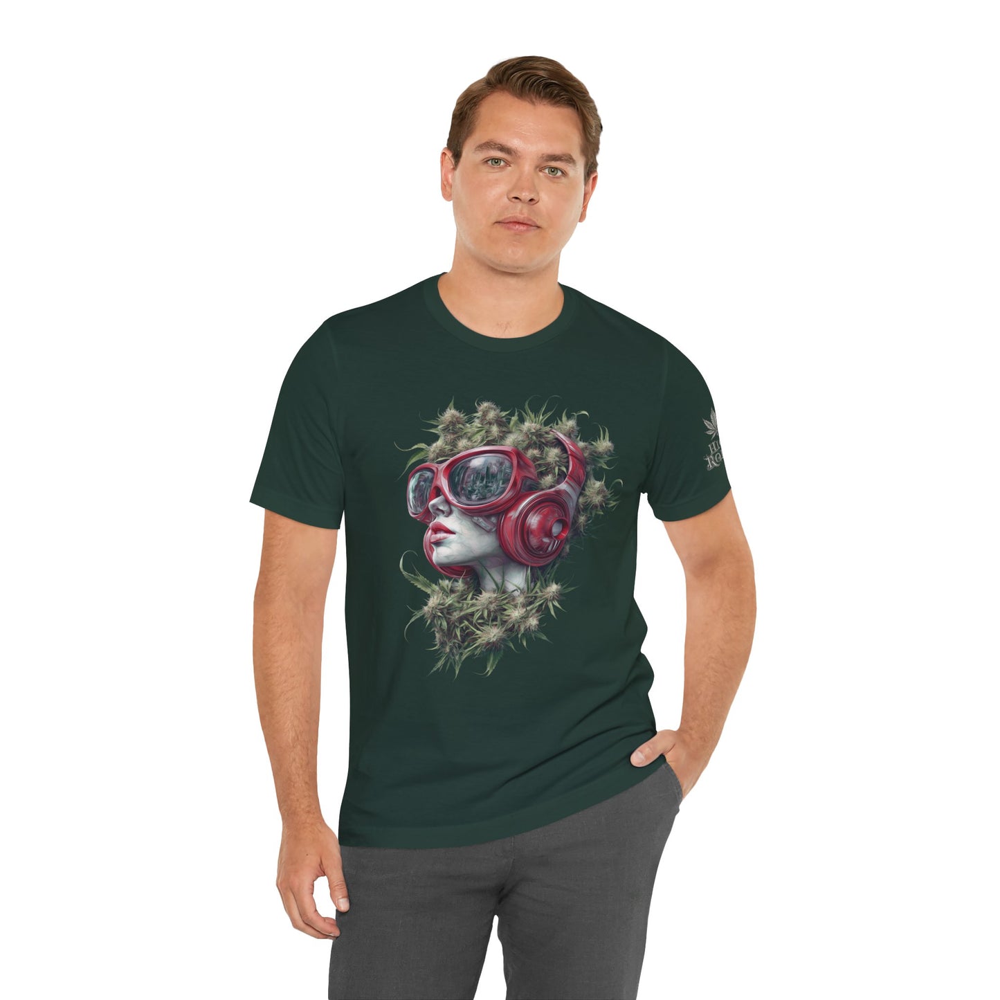 CANNABIS GODDESS TECH™ | PREMIUM FUTURISTIC ART TEE