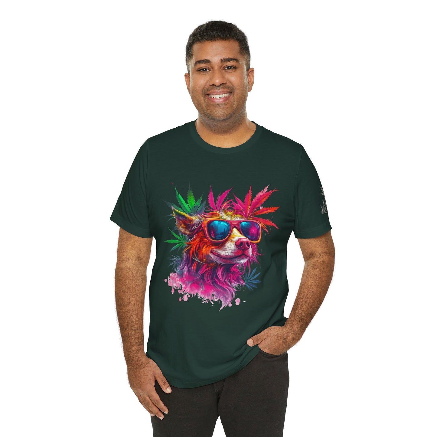PSYCHEDELIC CANNABIS DOG™ | PREMIUM TRIPPY ART TEE