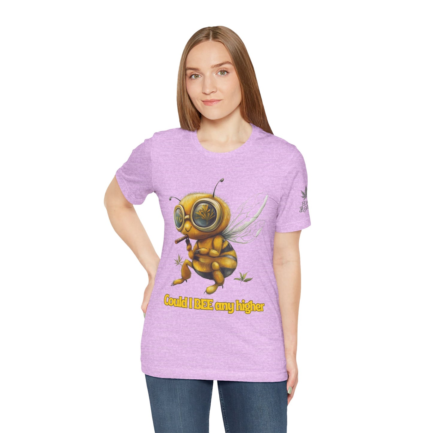 Could I BEE Any Higher - Funny Cannabis Bee 420 Unisex T-Shirt"