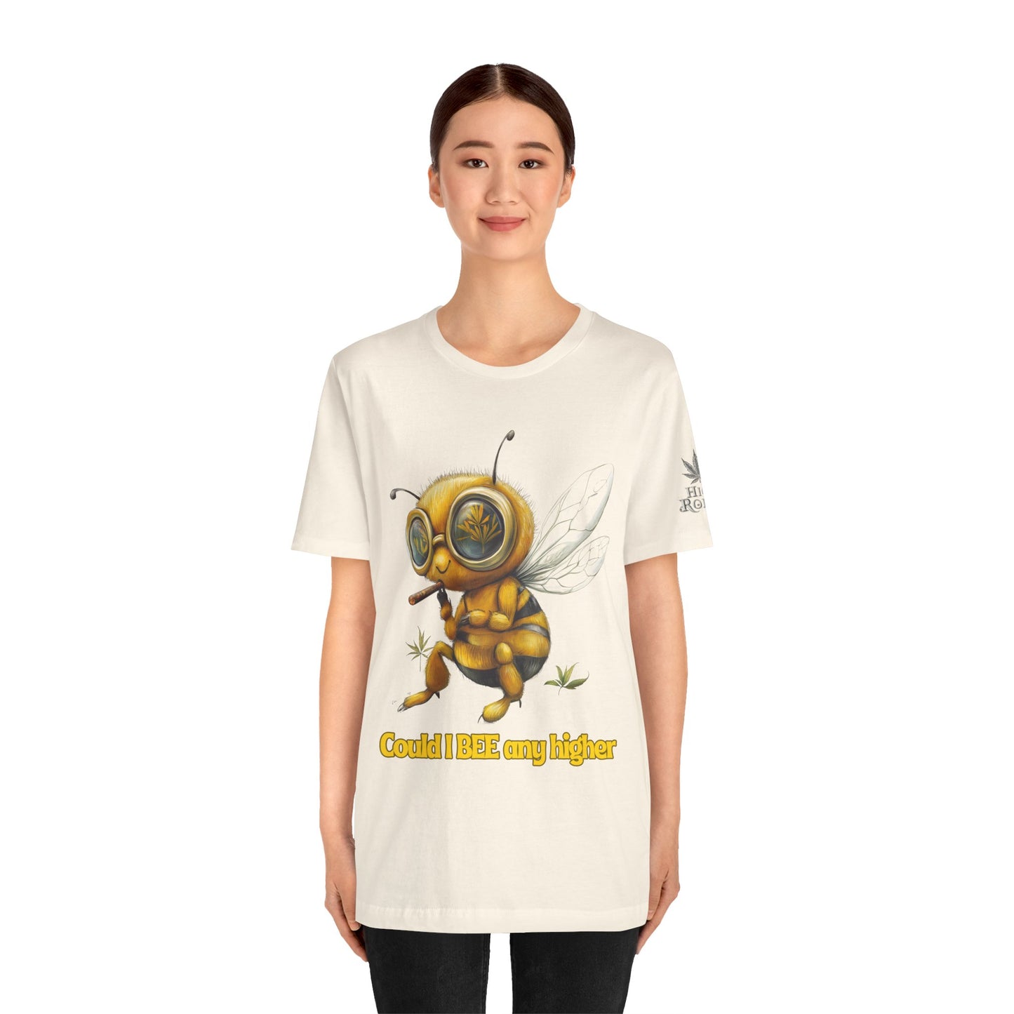 Could I BEE Any Higher - Funny Cannabis Bee 420 Unisex T-Shirt"