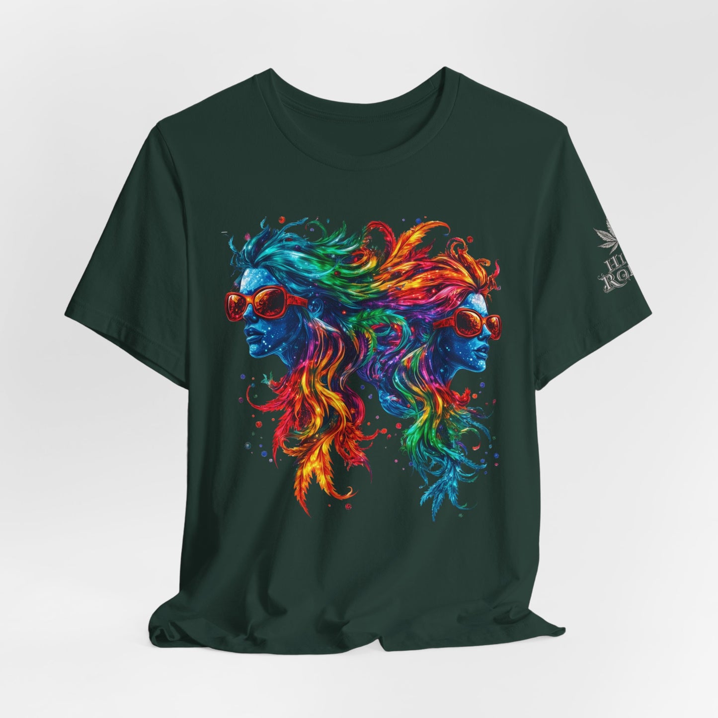 DUAL CONSCIOUSNESS™ | PREMIUM RAINBOW CANNABIS ART TEE