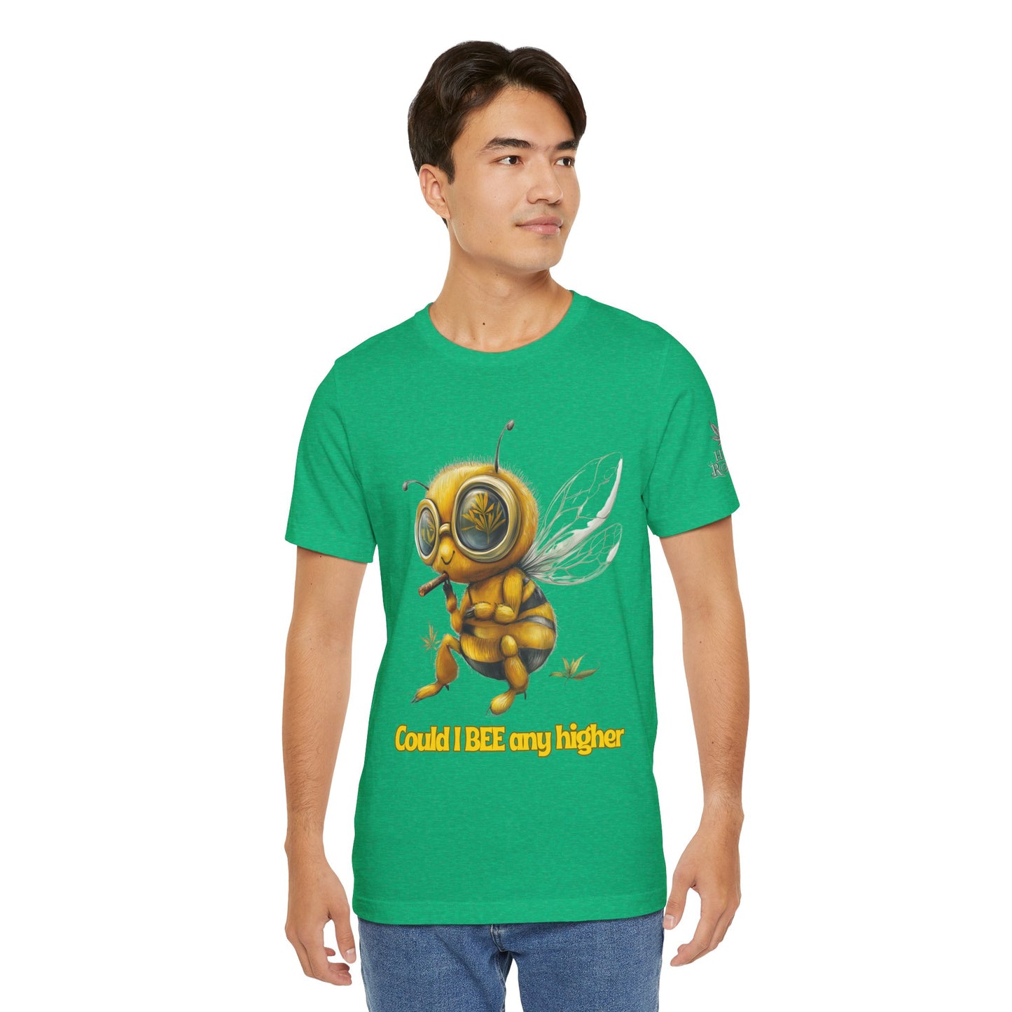 Could I BEE Any Higher - Funny Cannabis Bee 420 Unisex T-Shirt"