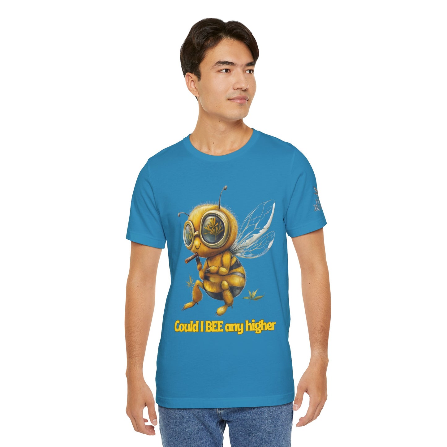 Could I BEE Any Higher - Funny Cannabis Bee 420 Unisex T-Shirt"