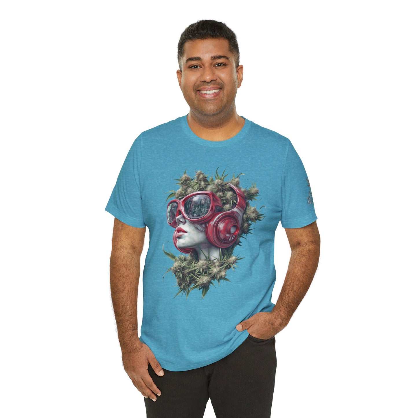 CANNABIS GODDESS TECH™ | PREMIUM FUTURISTIC ART TEE