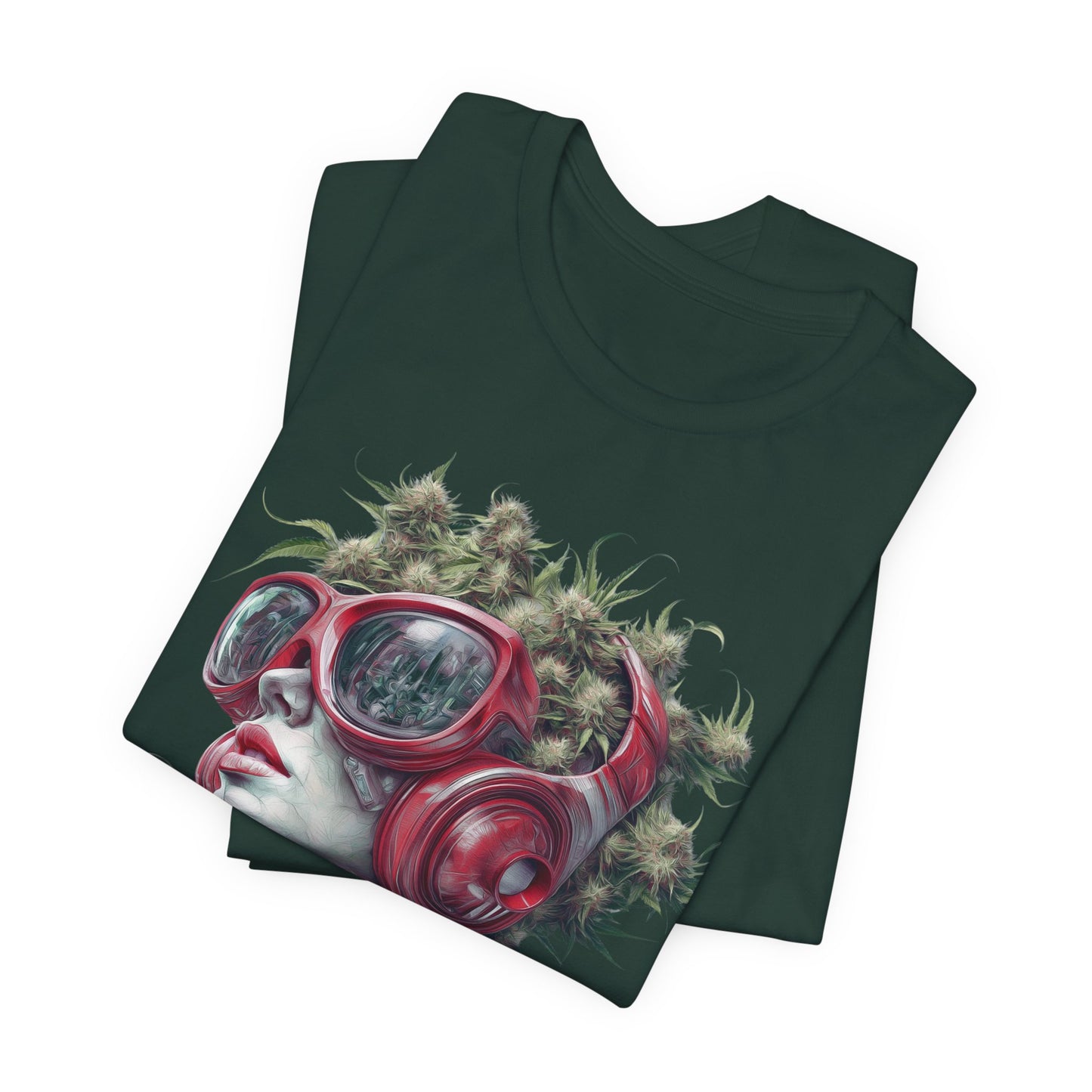 CANNABIS GODDESS TECH™ | PREMIUM FUTURISTIC ART TEE