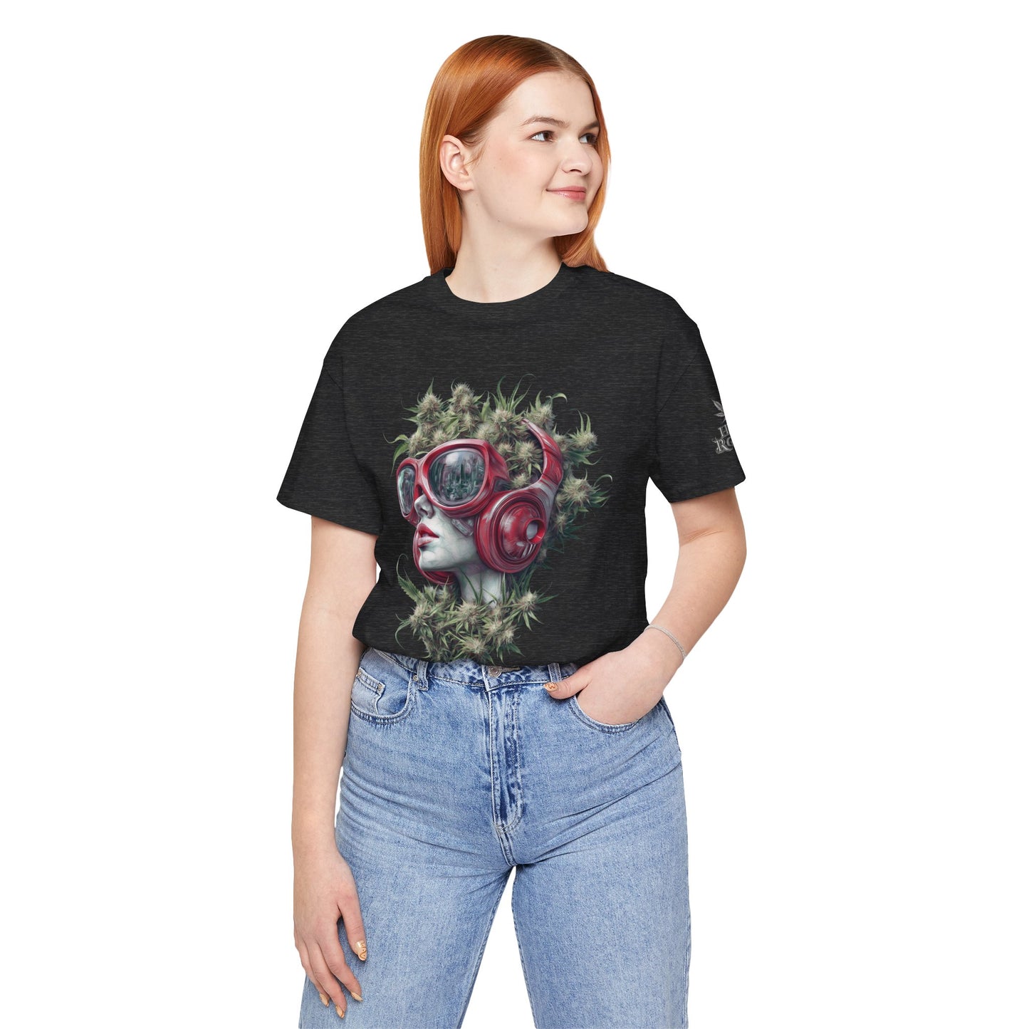 CANNABIS GODDESS TECH™ | PREMIUM FUTURISTIC ART TEE