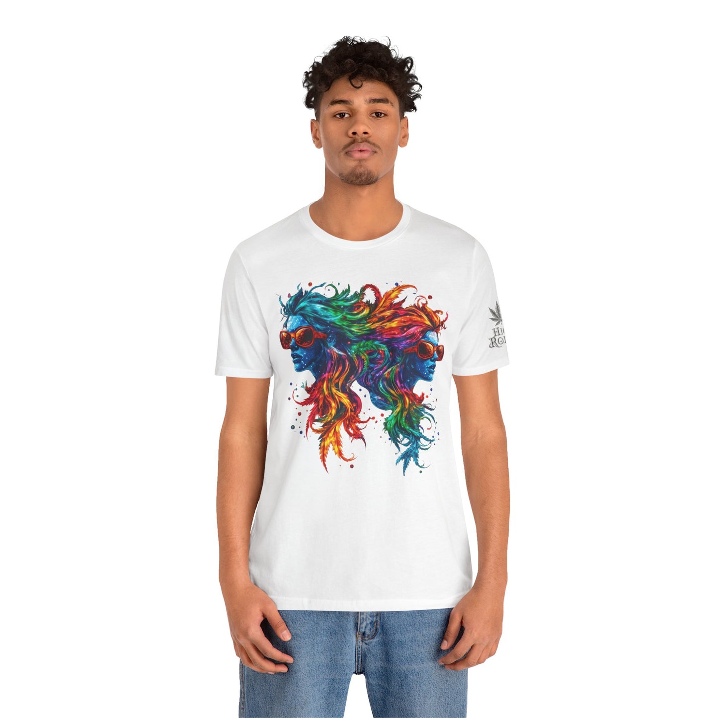 DUAL CONSCIOUSNESS™ | PREMIUM RAINBOW CANNABIS ART TEE