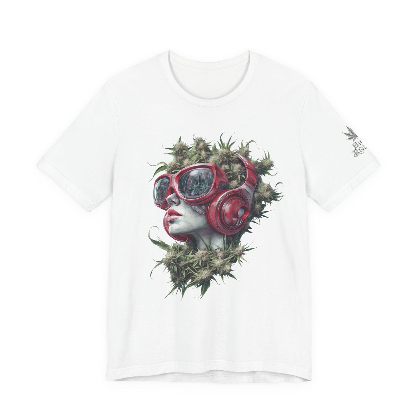CANNABIS GODDESS TECH™ | PREMIUM FUTURISTIC ART TEE