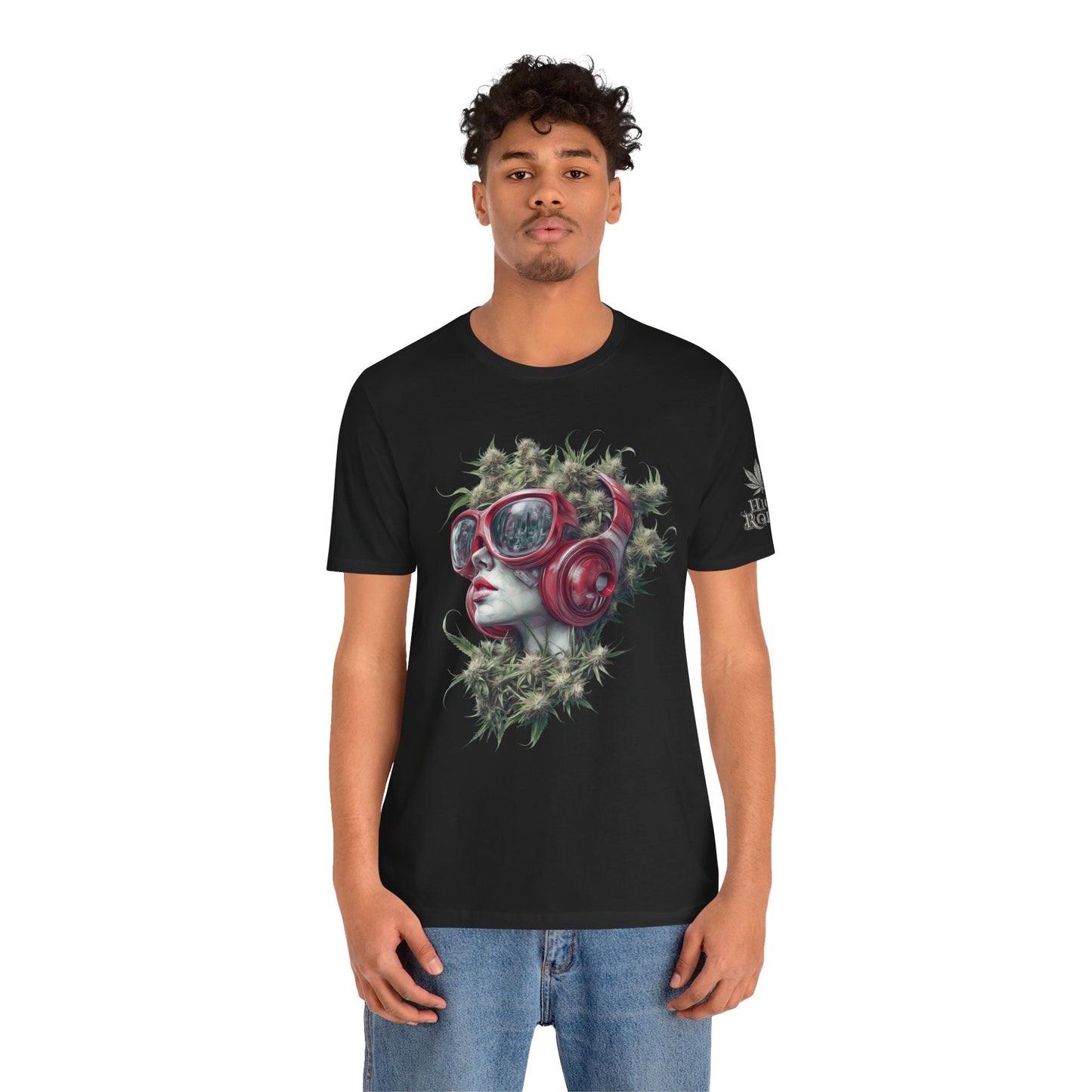 CANNABIS GODDESS TECH™ | PREMIUM FUTURISTIC ART TEE