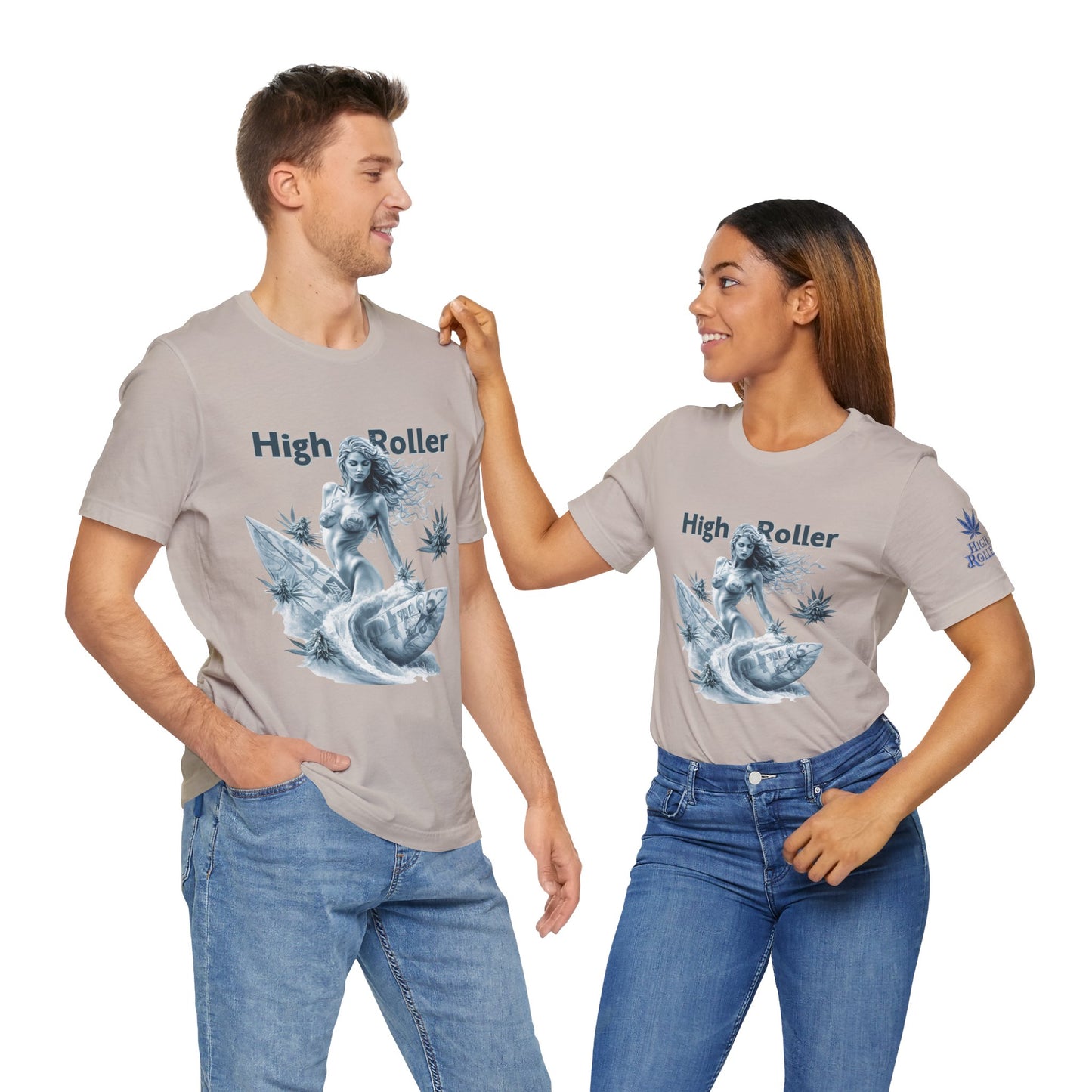 Cannabis Goddess Tee - Feminine Beauty Art Design | High Roller