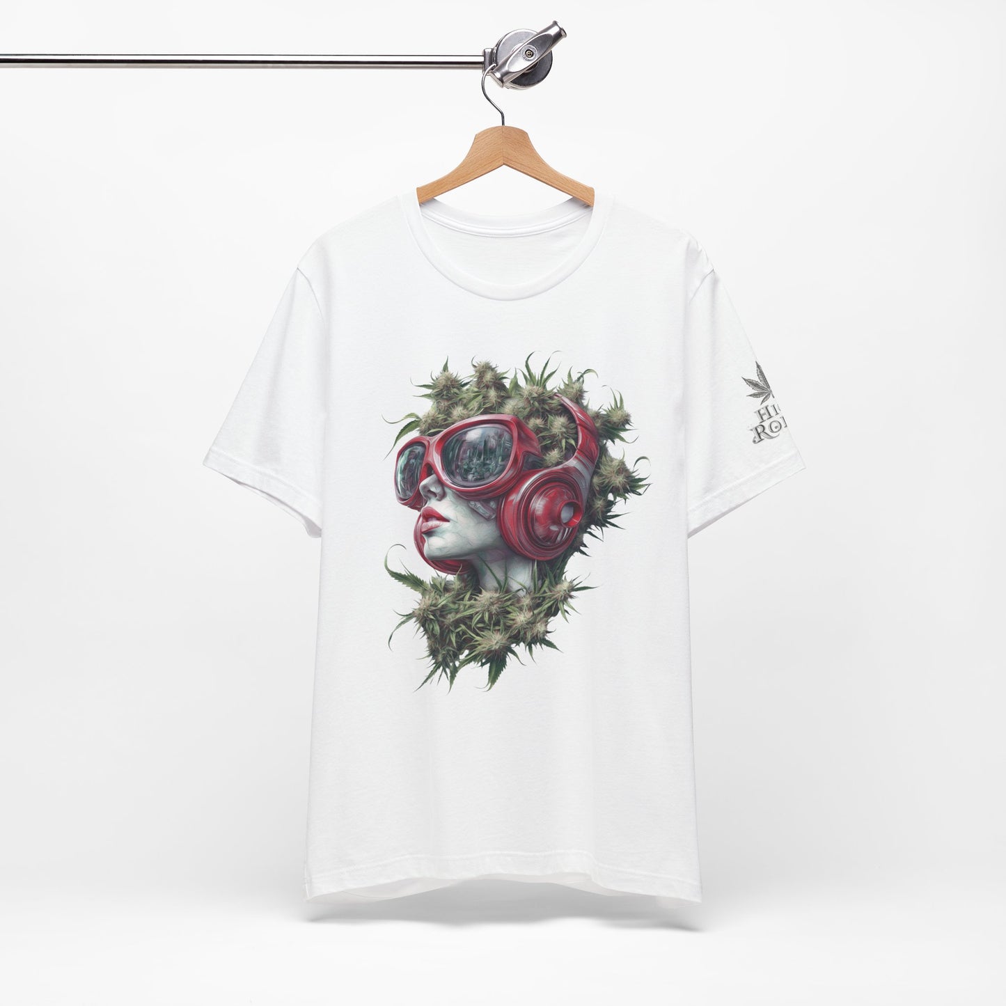 CANNABIS GODDESS TECH™ | PREMIUM FUTURISTIC ART TEE