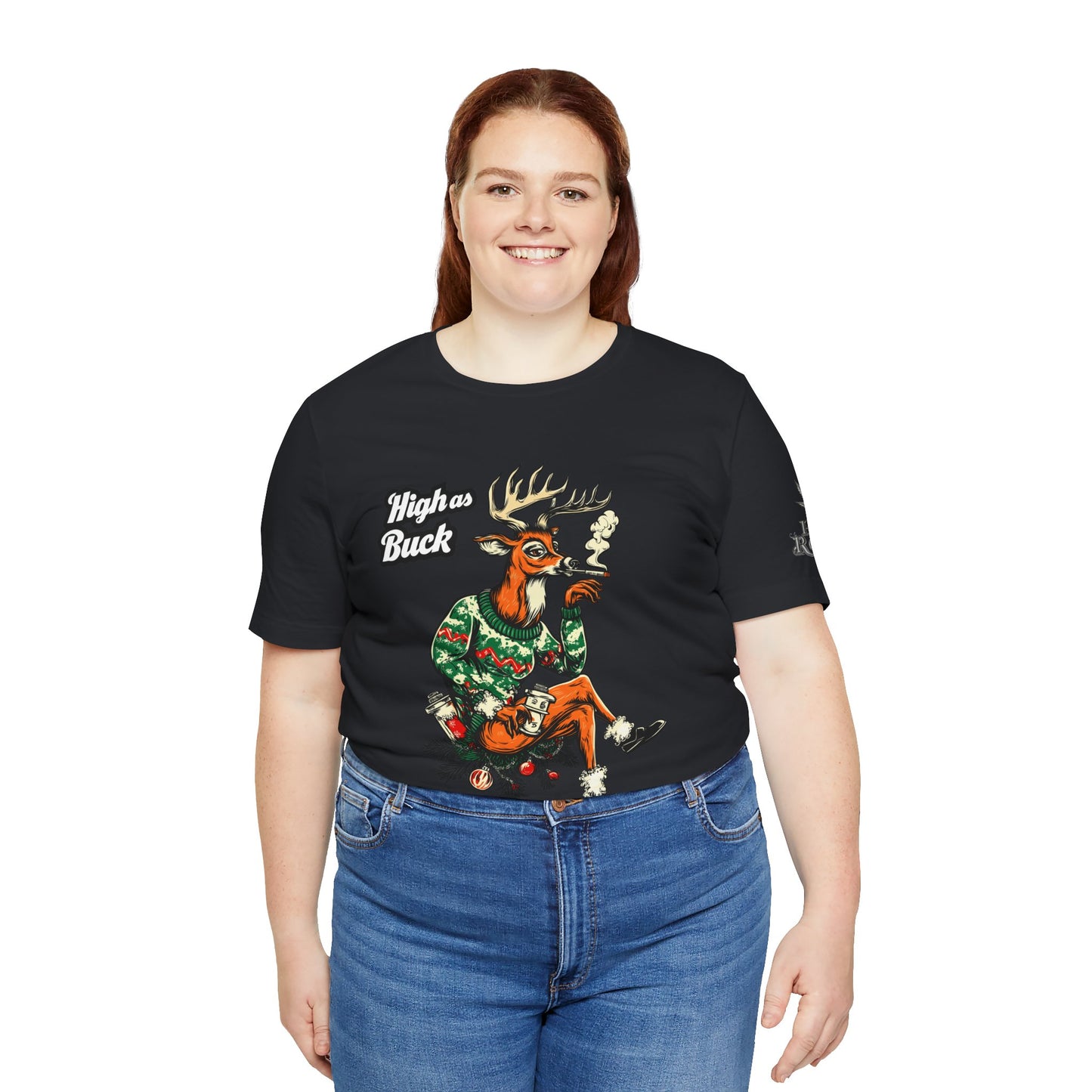 HIGH AS BUCK CHRISTMAS™ | PREMIUM HOLIDAY CANNABIS TEE
