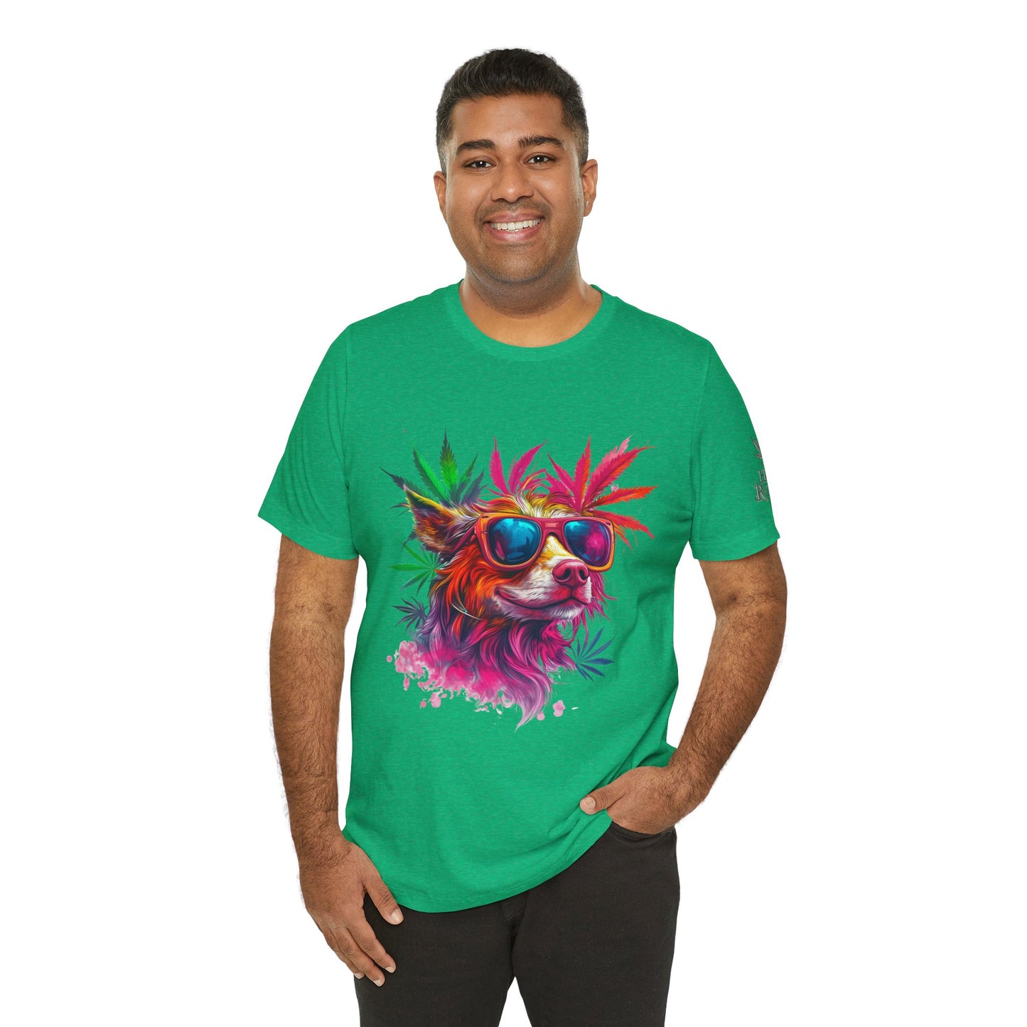 PSYCHEDELIC CANNABIS DOG™ | PREMIUM TRIPPY ART TEE