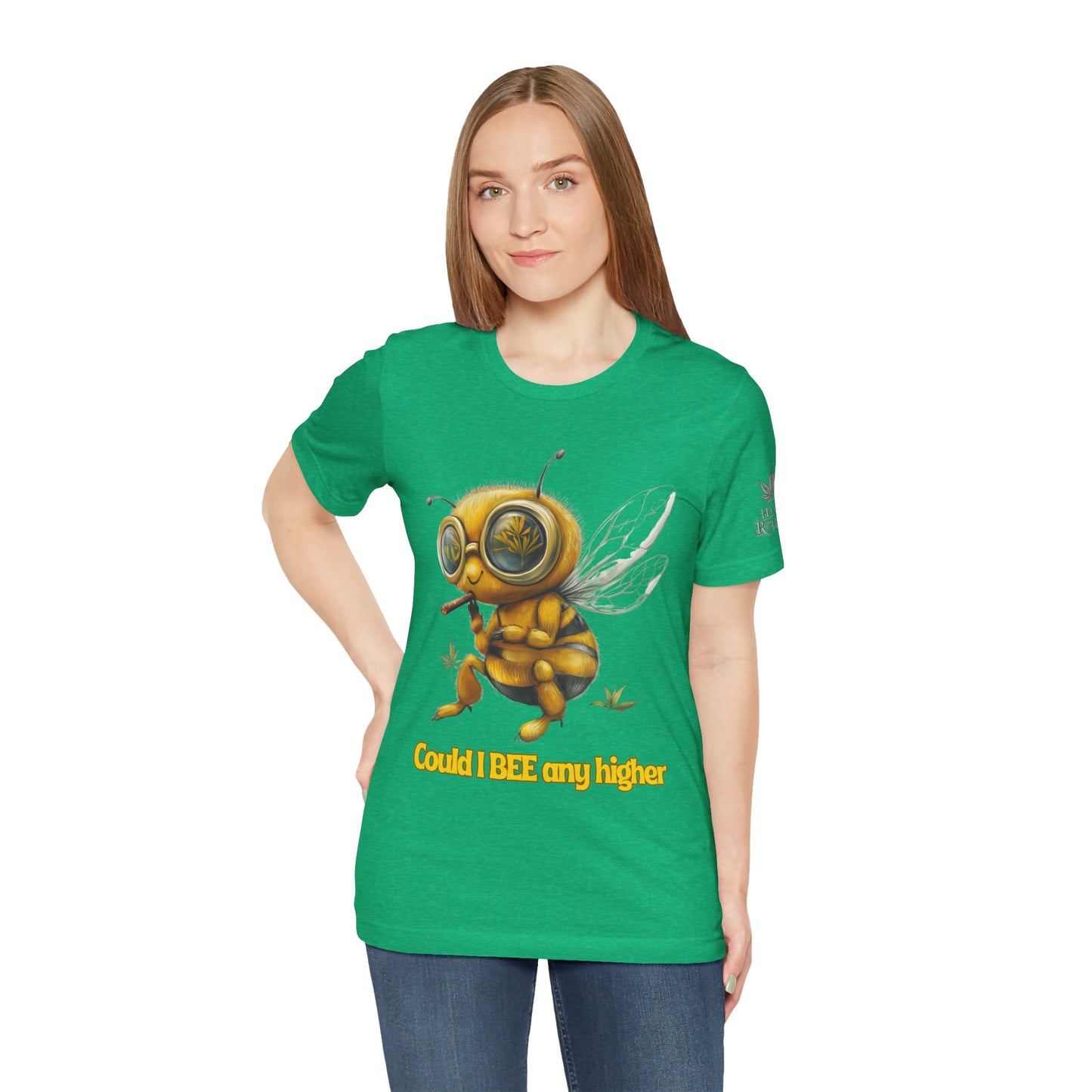 Could I BEE Any Higher - Funny Cannabis Bee 420 Unisex T-Shirt"