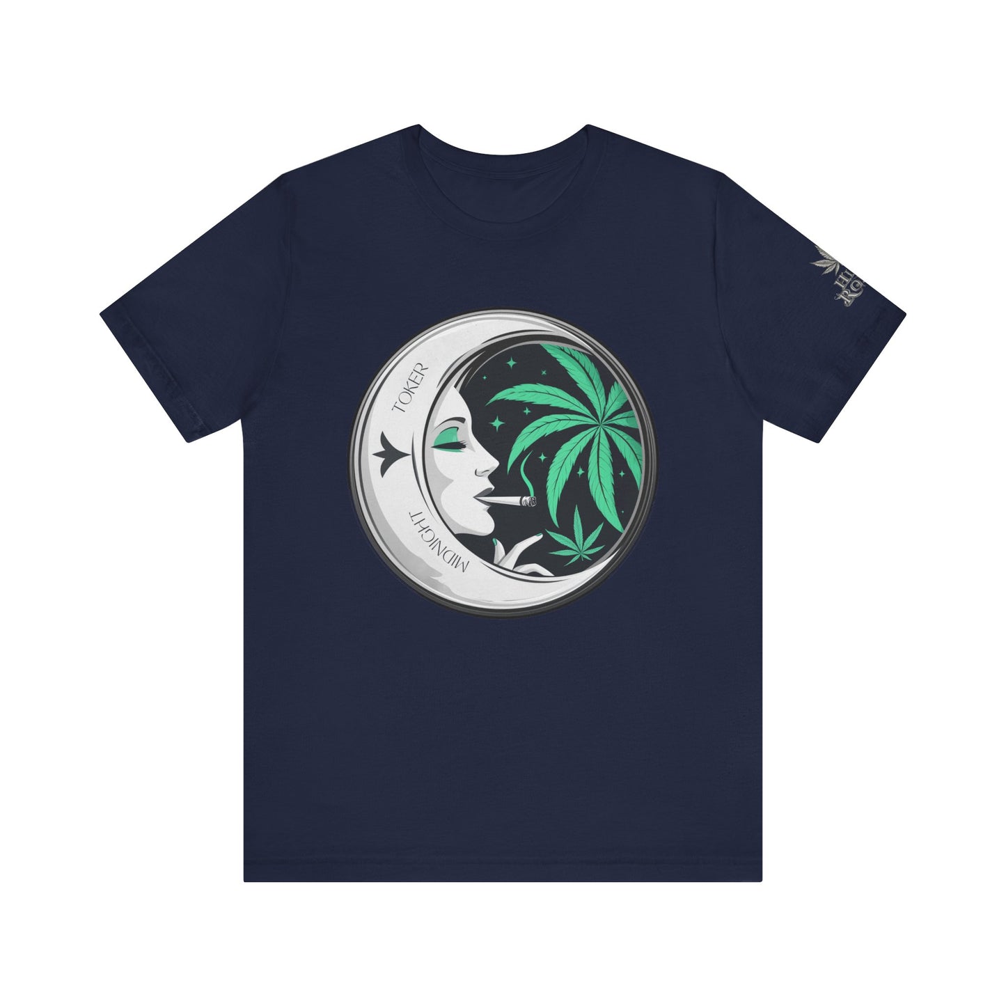 Toker Girl Coin Tee - Vintage Cannabis Portrait Art Design | High Roller