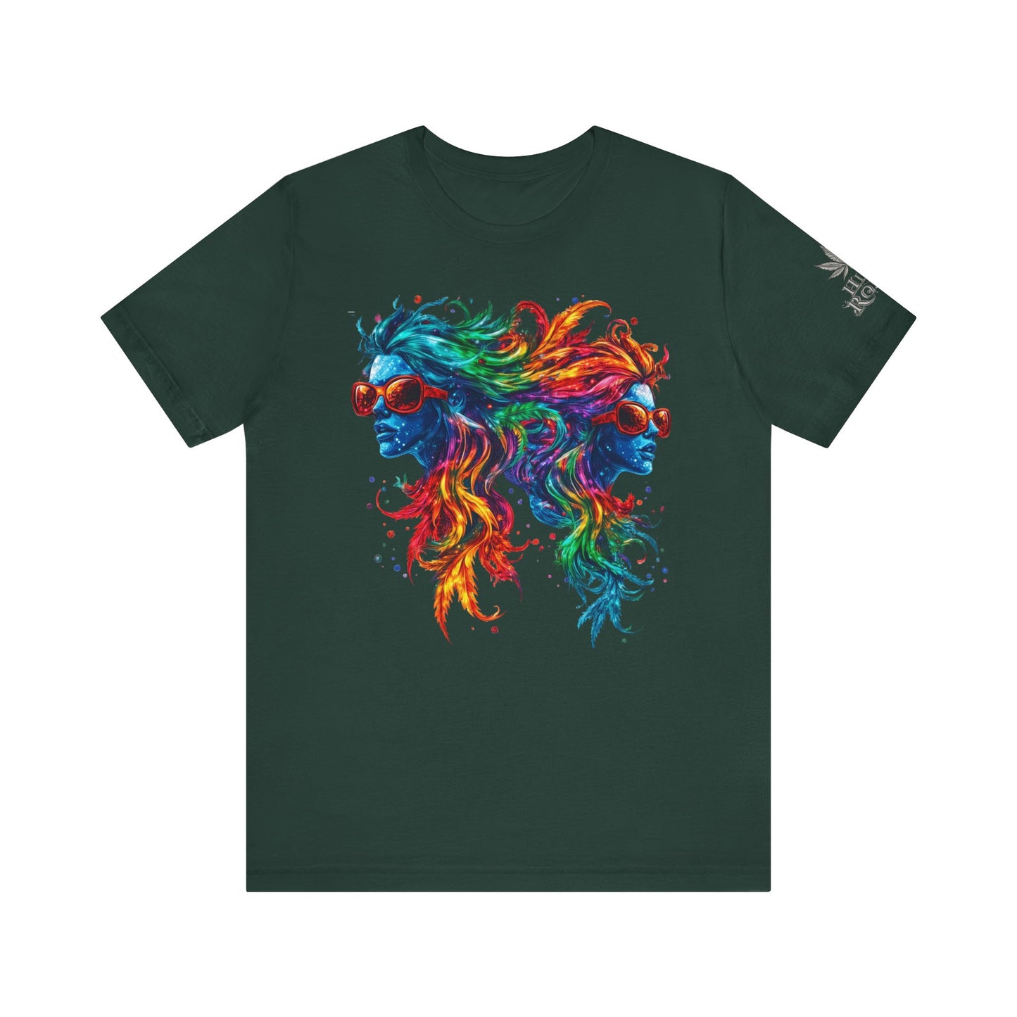 DUAL CONSCIOUSNESS™ | PREMIUM RAINBOW CANNABIS ART TEE