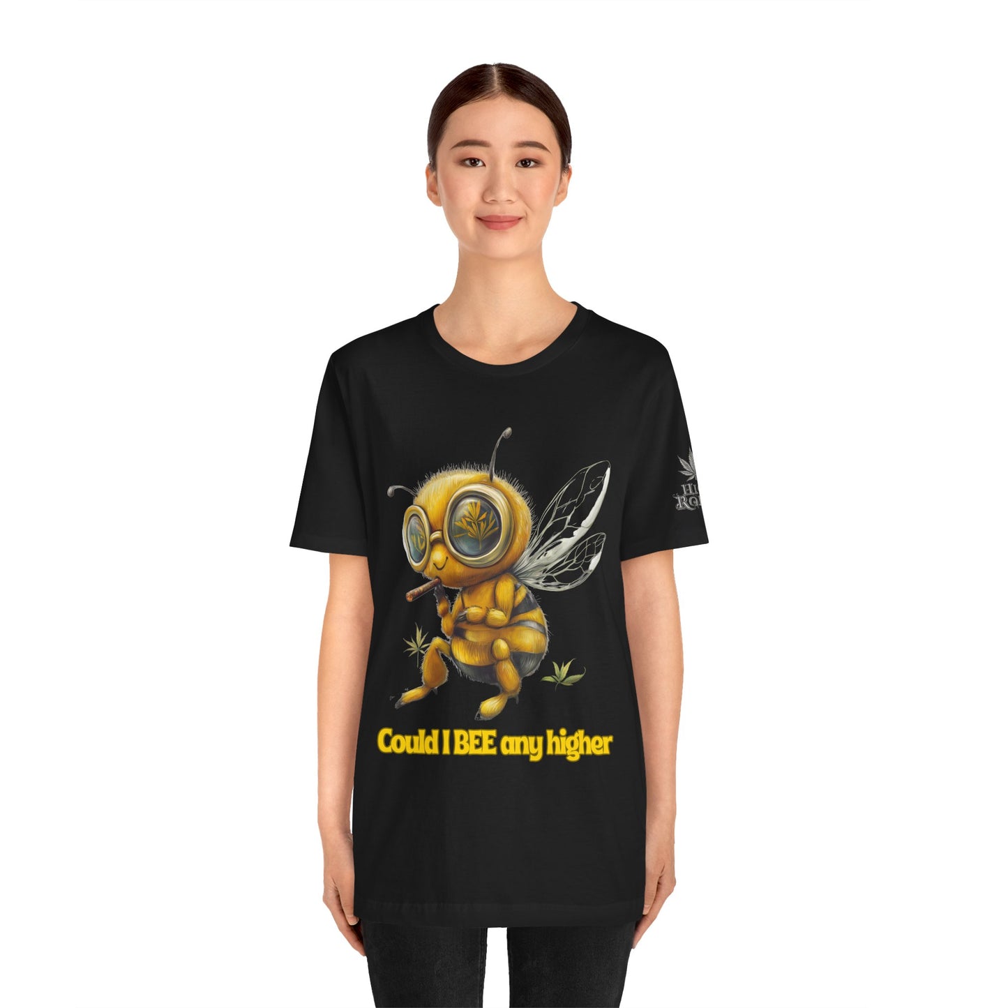 Could I BEE Any Higher - Funny Cannabis Bee 420 Unisex T-Shirt"