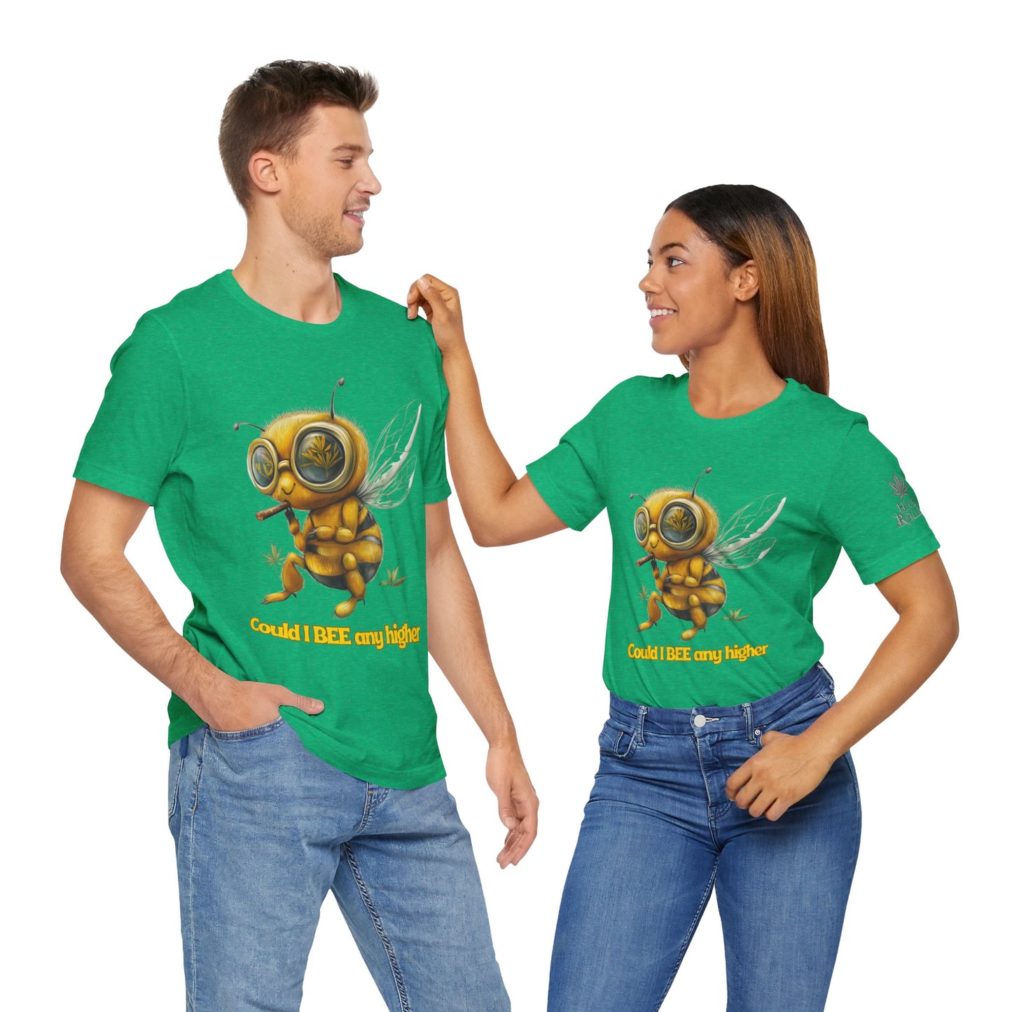 Could I BEE Any Higher - Funny Cannabis Bee 420 Unisex T-Shirt"