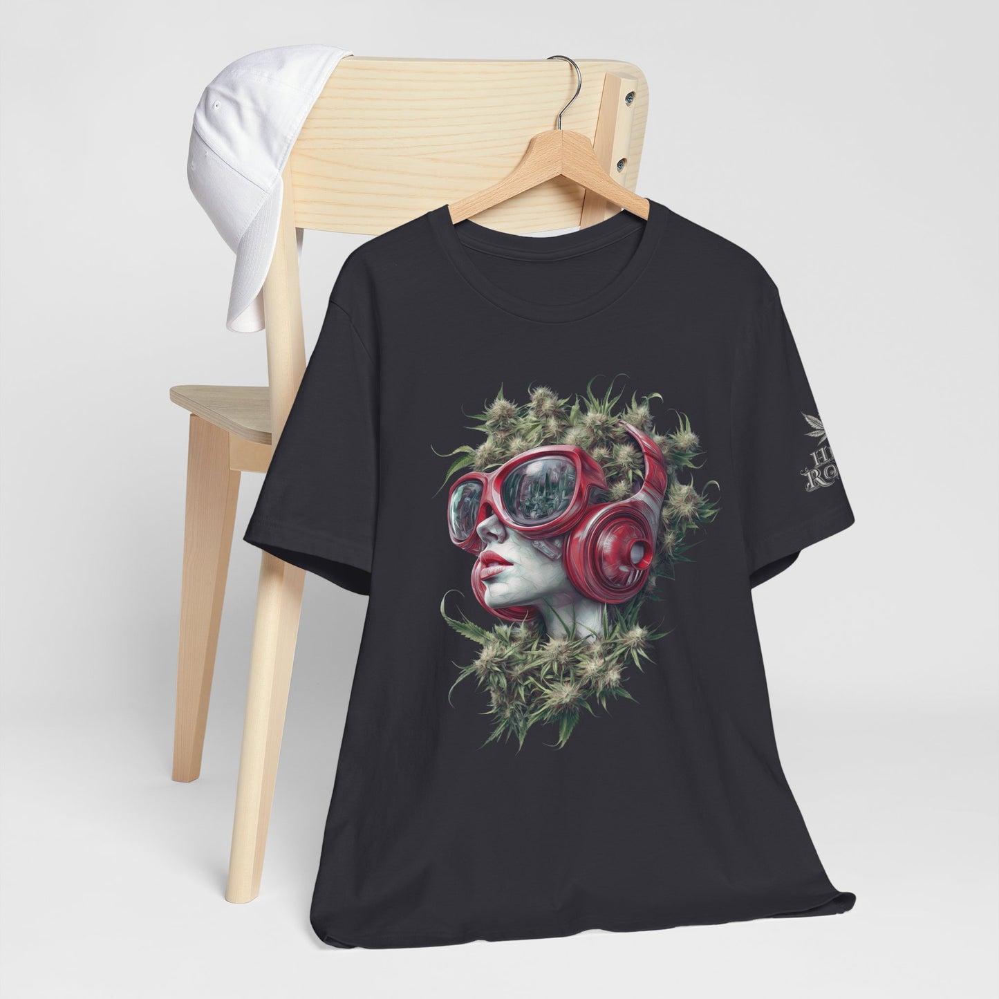 CANNABIS GODDESS TECH™ | PREMIUM FUTURISTIC ART TEE