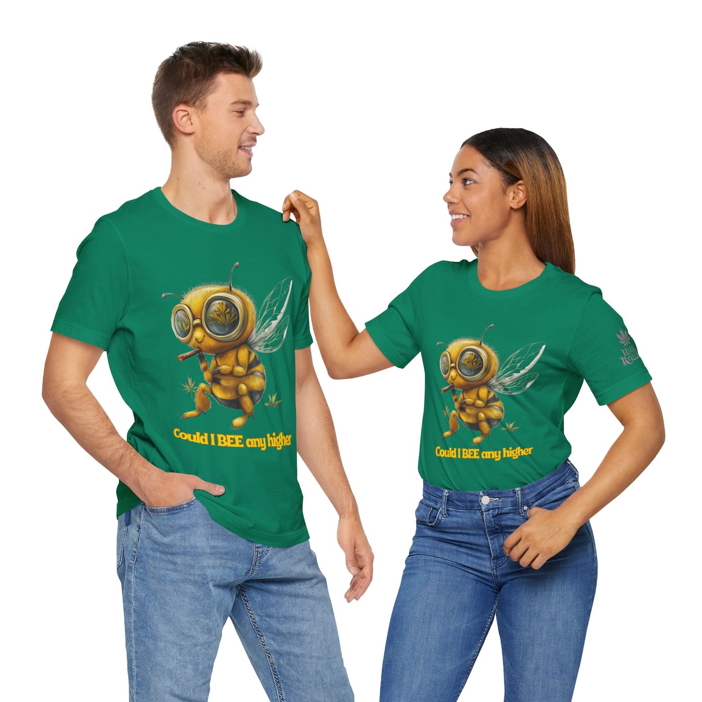 Could I BEE Any Higher - Funny Cannabis Bee 420 Unisex T-Shirt"