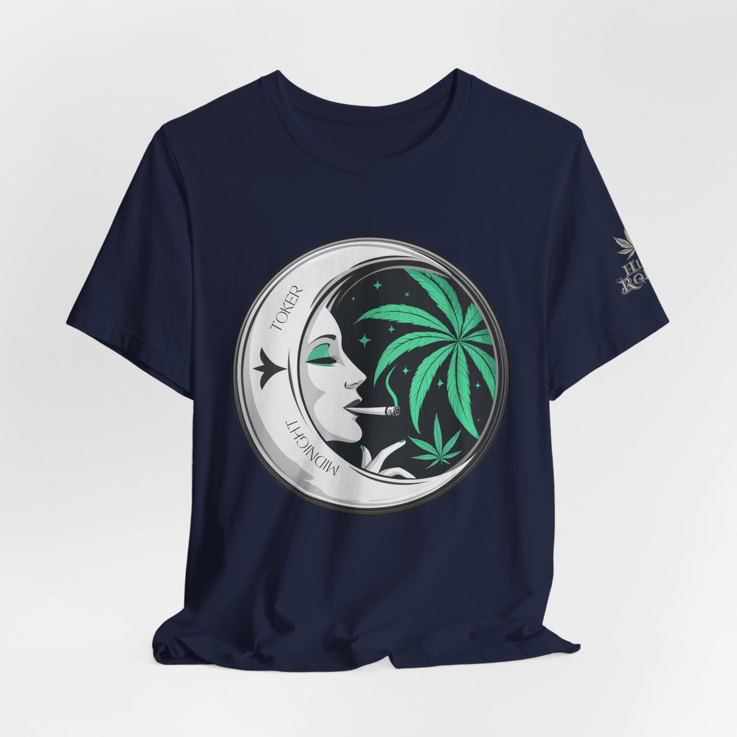 Toker Girl Coin Tee - Vintage Cannabis Portrait Art Design | High Roller