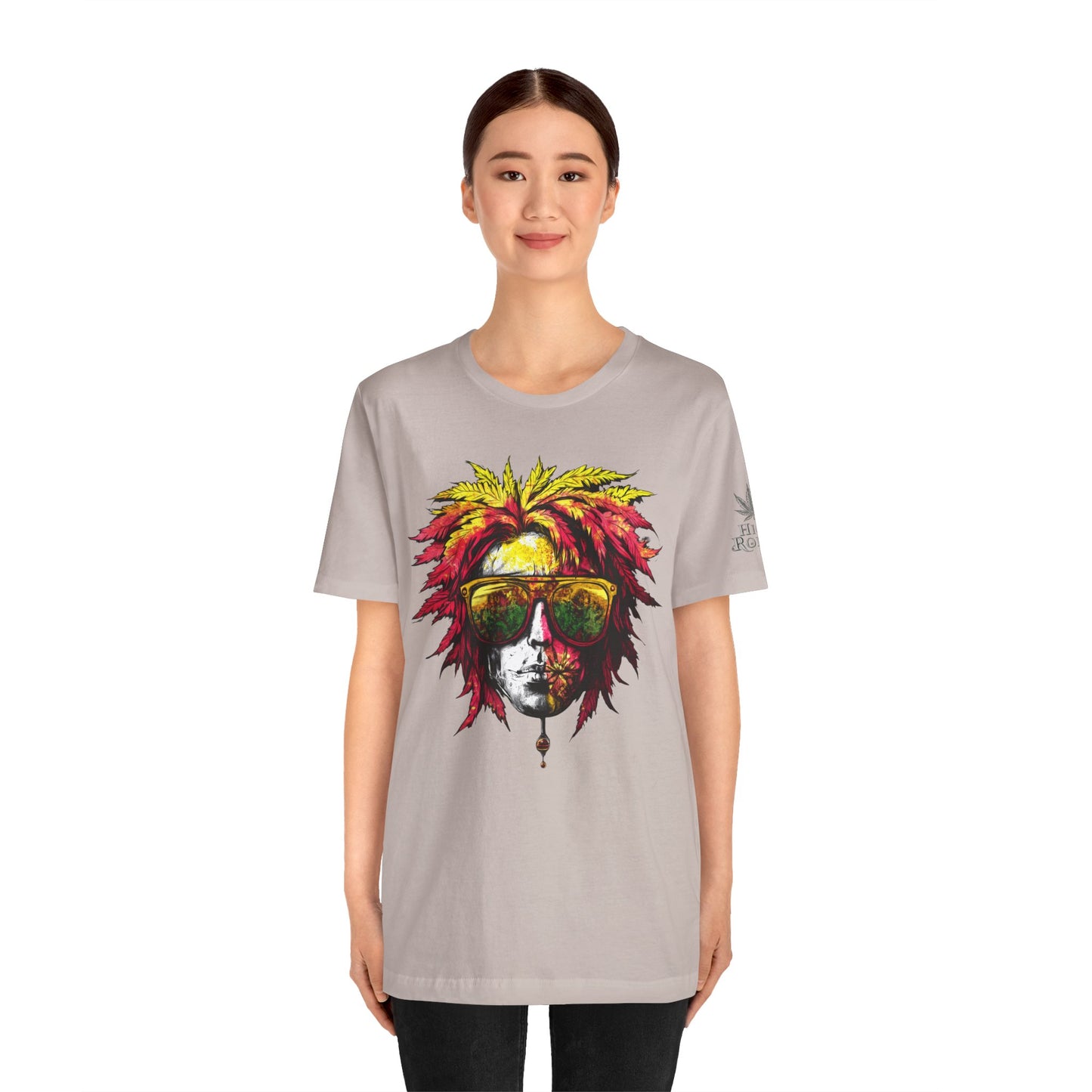Rasta Cannabis Portrait Tee - Reggae Culture Art Design | High Roller