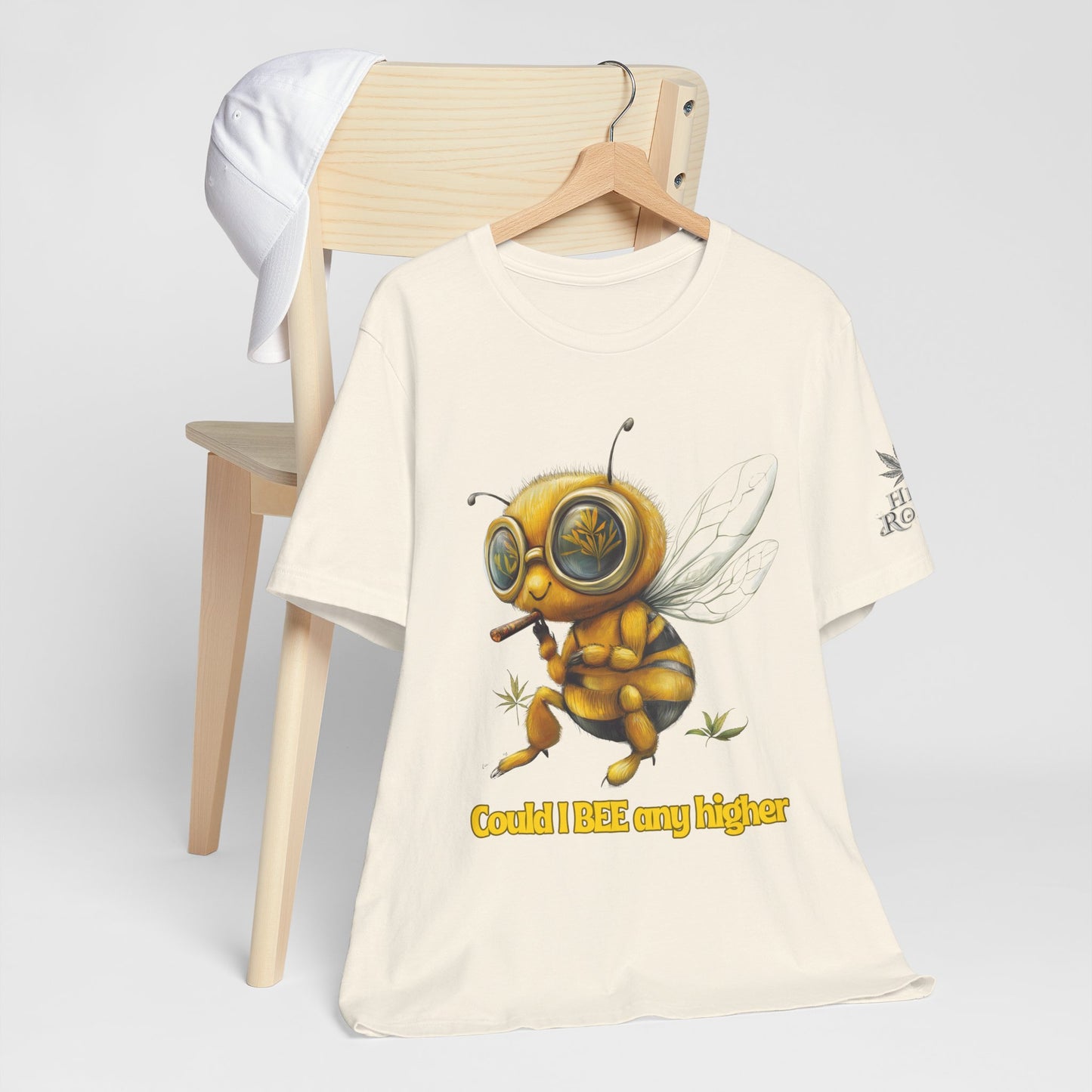 Could I BEE Any Higher - Funny Cannabis Bee 420 Unisex T-Shirt"