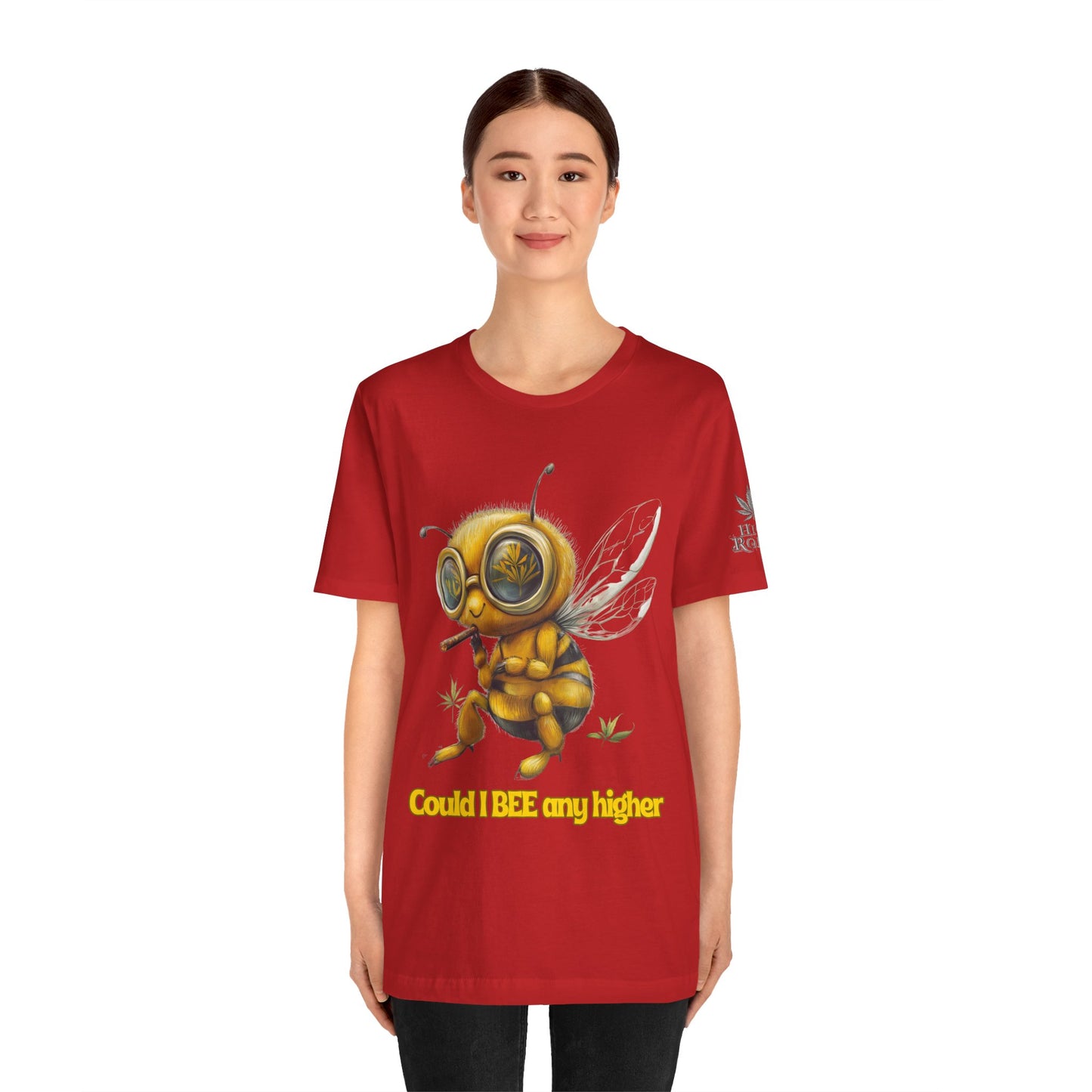 Could I BEE Any Higher - Funny Cannabis Bee 420 Unisex T-Shirt"