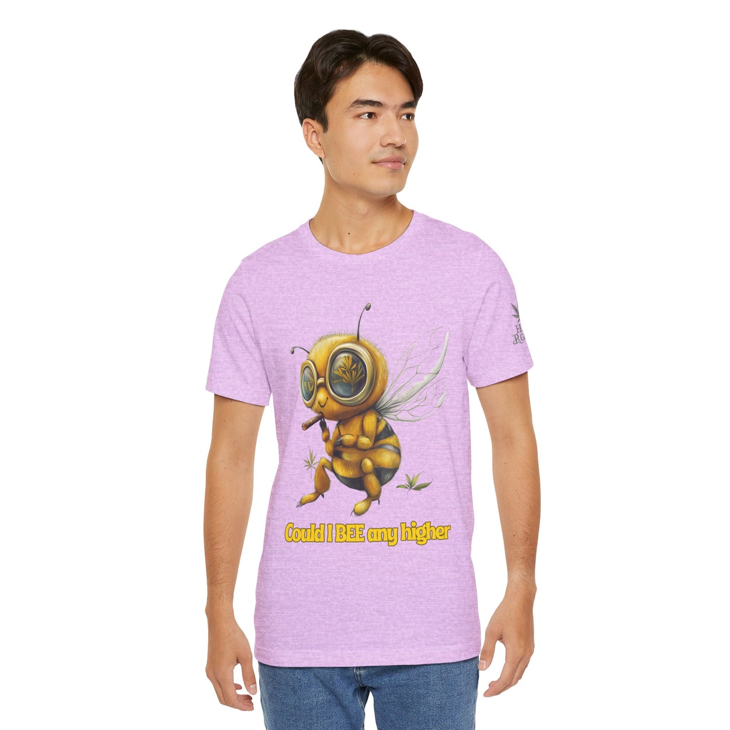 Could I BEE Any Higher - Funny Cannabis Bee 420 Unisex T-Shirt"